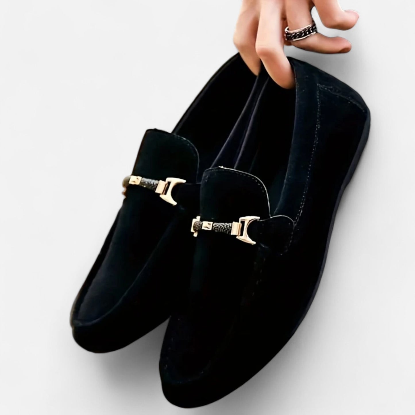 Dorevelle | Men's Slip-On Buckle Loafers