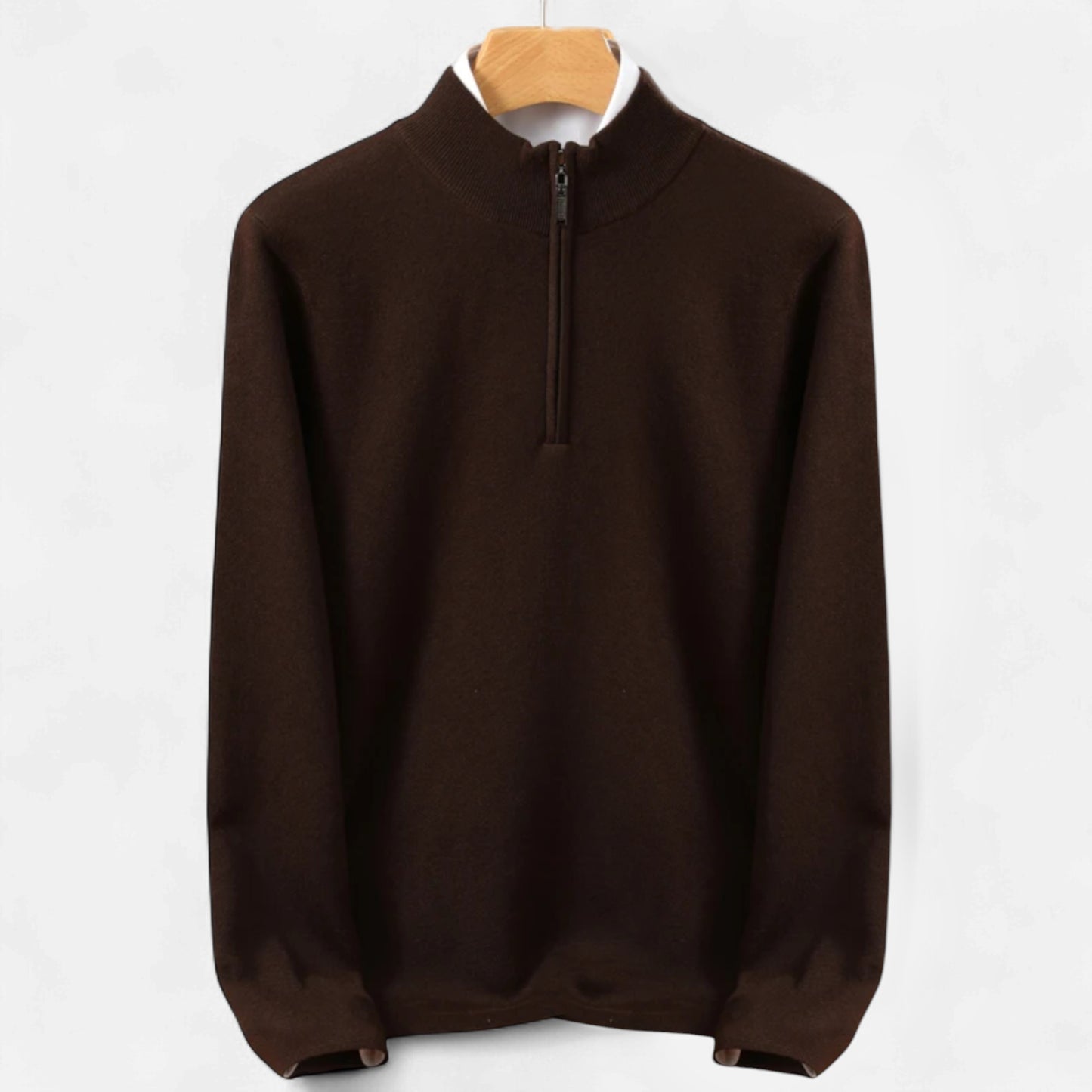 Dorevelle | Men’s Merino Wool Sweater – Half-Zip Heritage Style