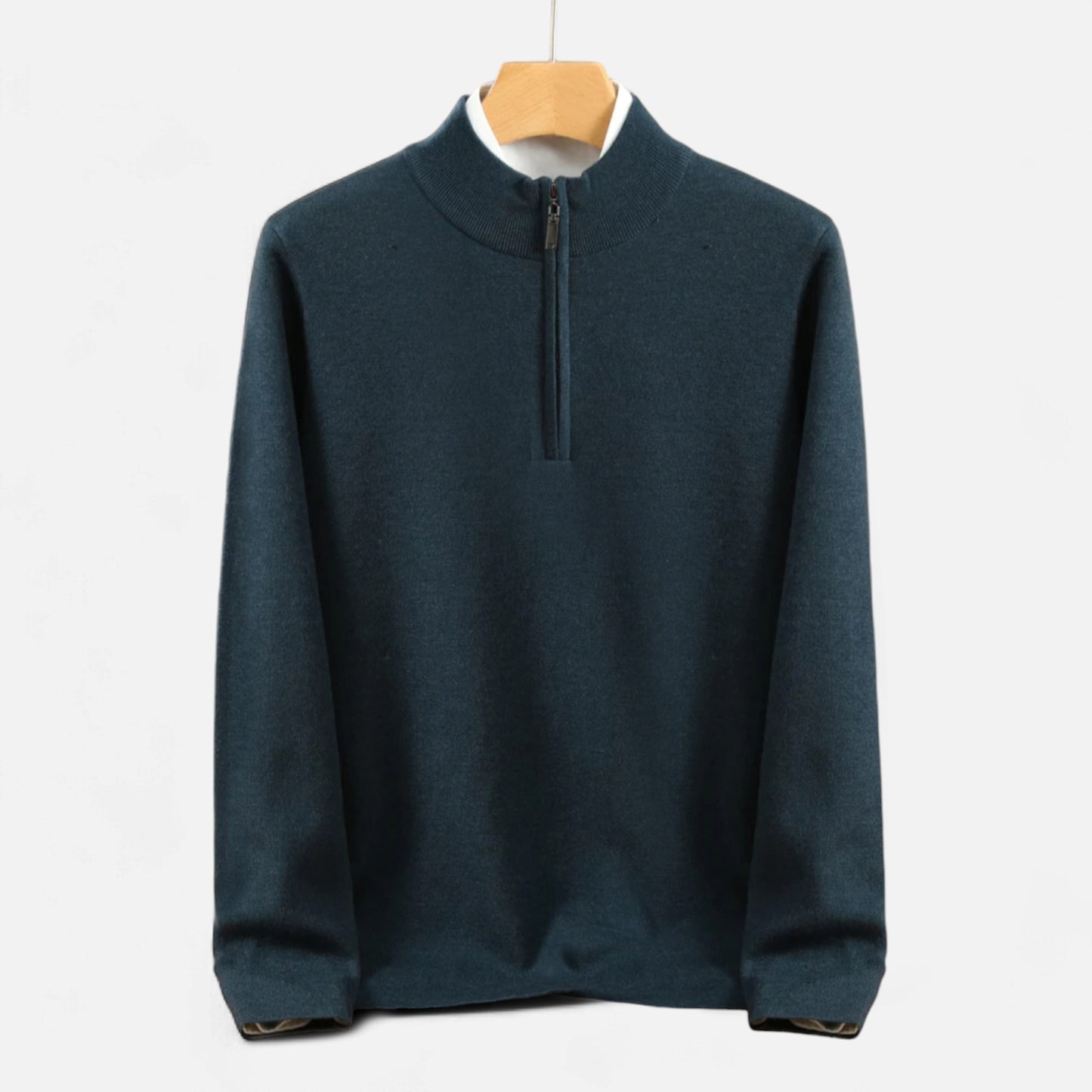 Dorevelle | Men’s Merino Wool Sweater – Half-Zip Heritage Style