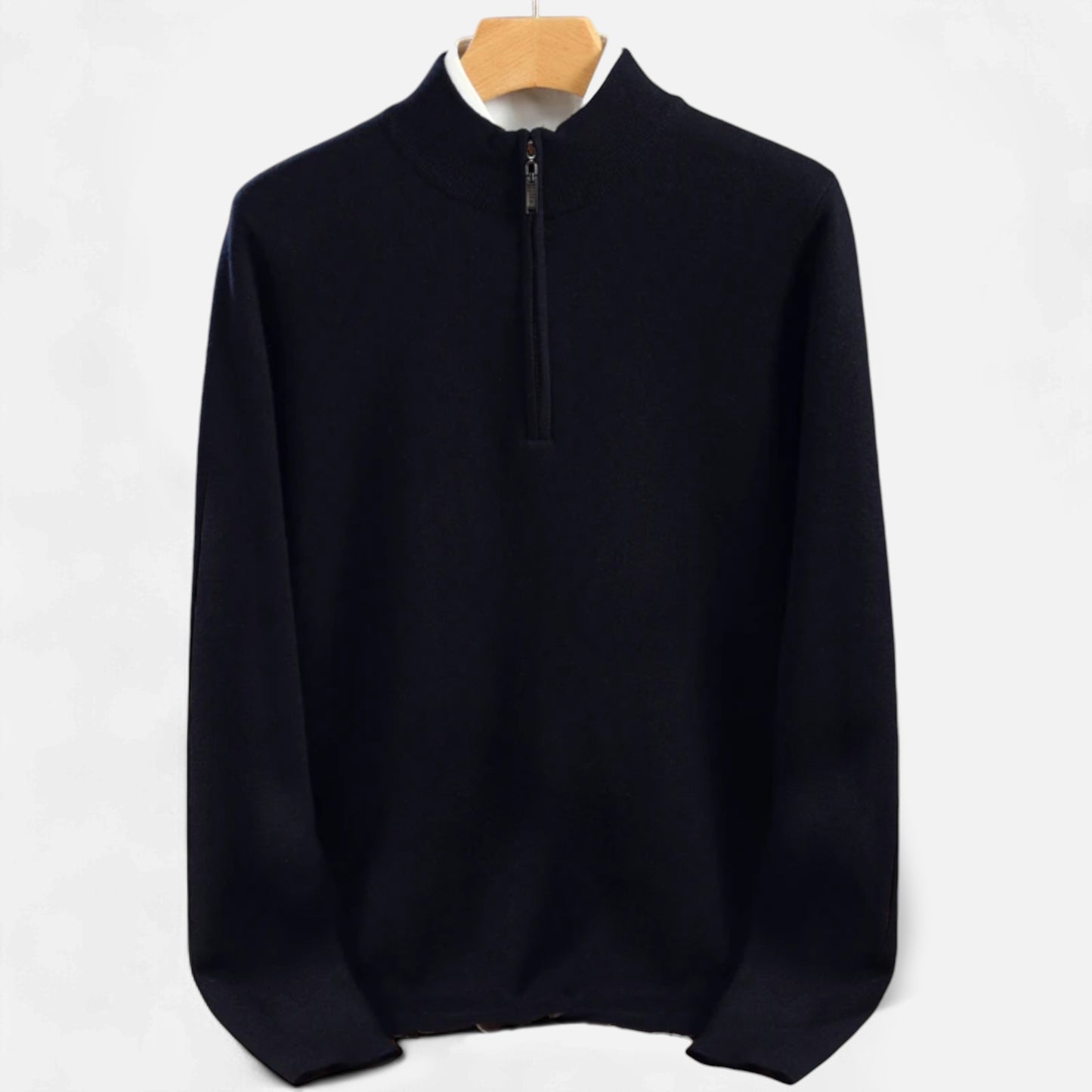 Dorevelle | Men’s Merino Wool Sweater – Half-Zip Heritage Style
