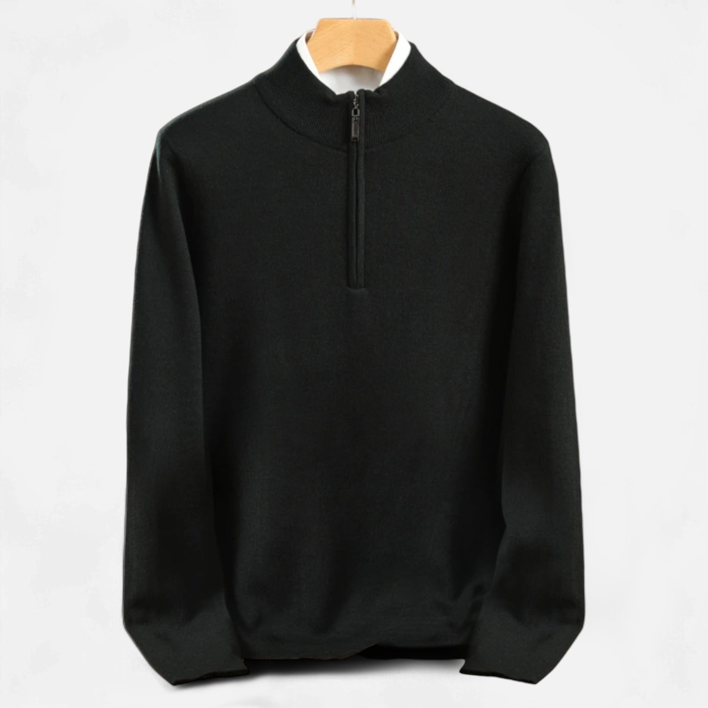 Dorevelle | Men’s Merino Wool Sweater – Half-Zip Heritage Style