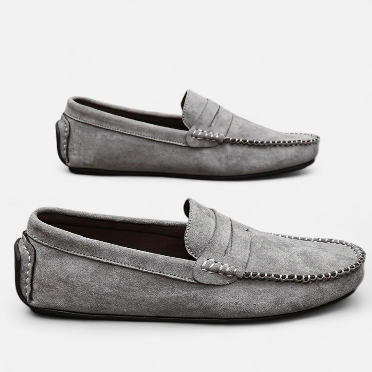 Dorevelle | Men's Leather Slip-On Loafers