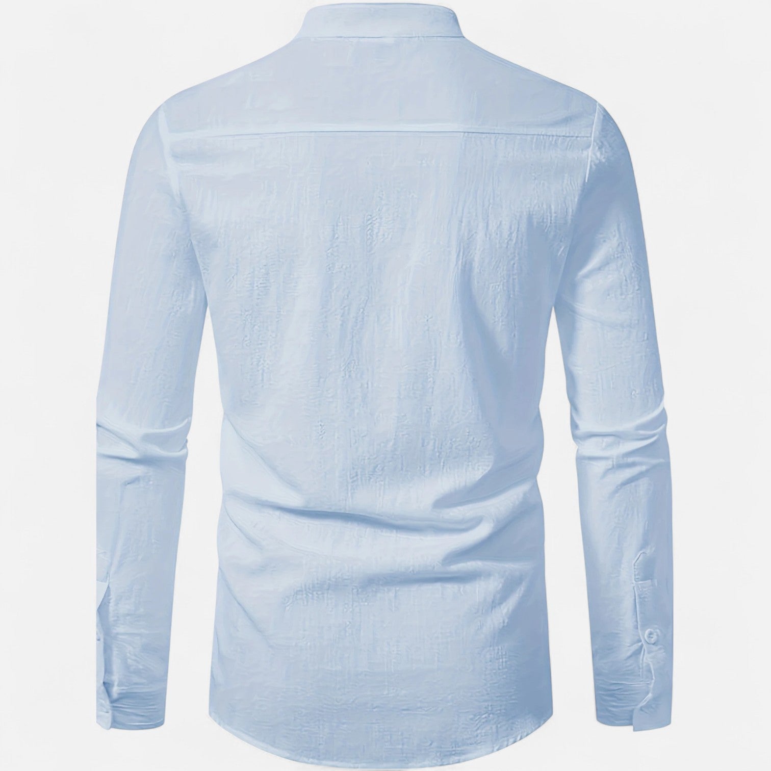 Dorevelle | Men’s Linen Henley – Heritage Collarless Style