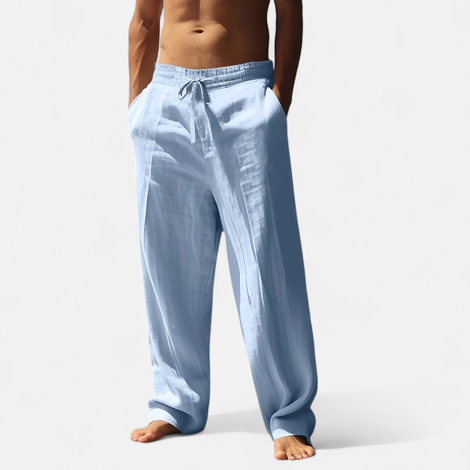 Dorevelle | Men’s Relaxed Linen Autumn Pants – Riviera Ease