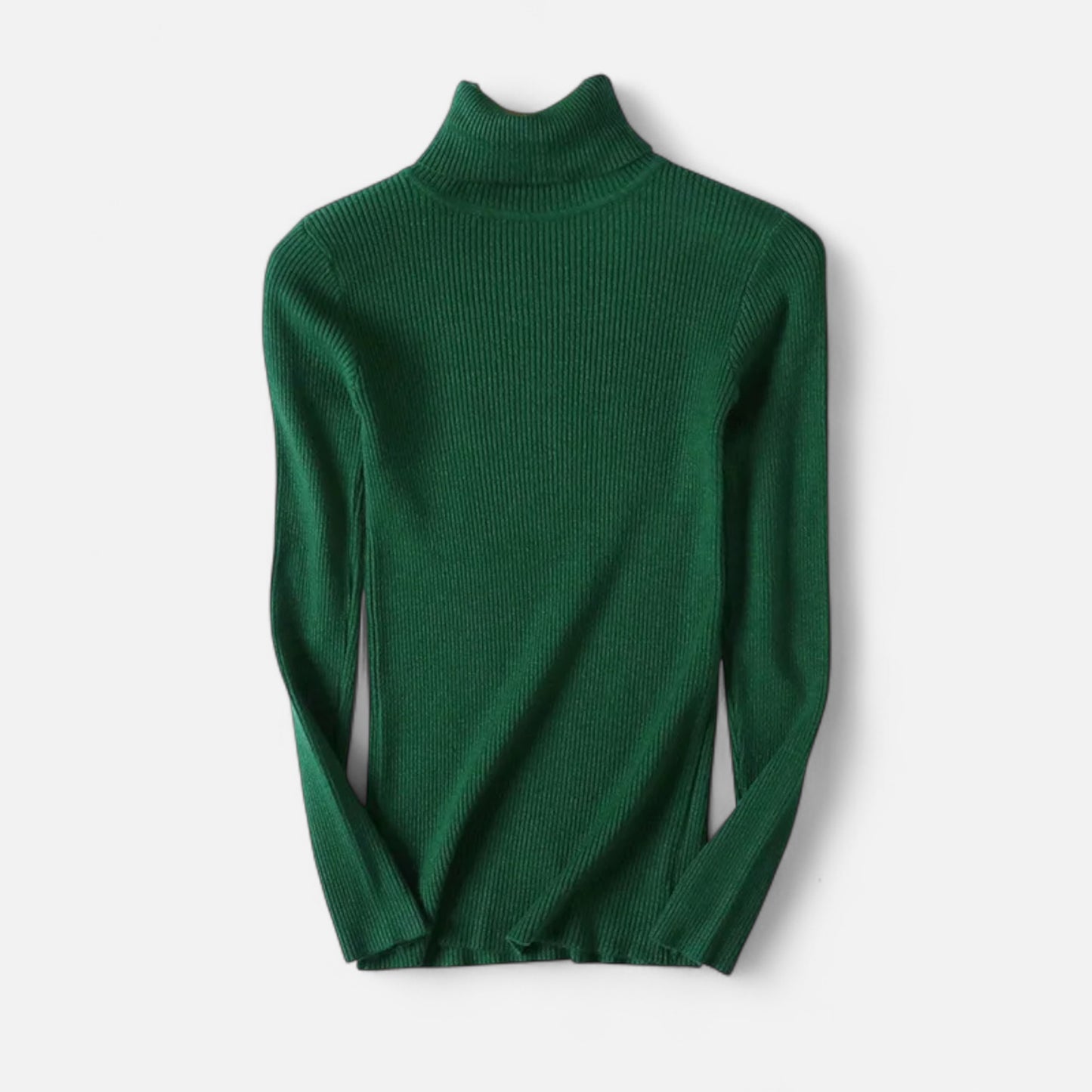 Dorevelle | Women’s Ribbed Turtleneck – Foldover Winter Elegance