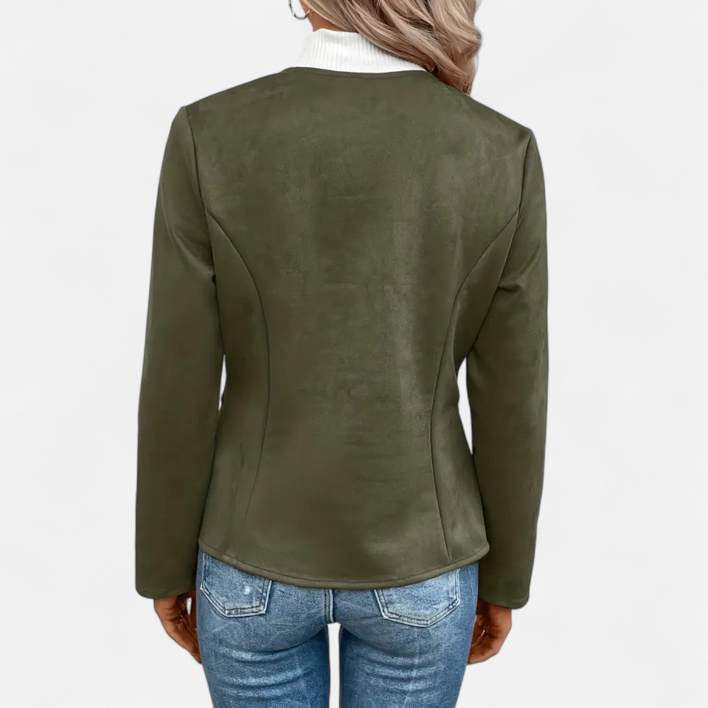 Dorevelle | Women’s Cropped Jacket – Slim Zip-Up Elegance