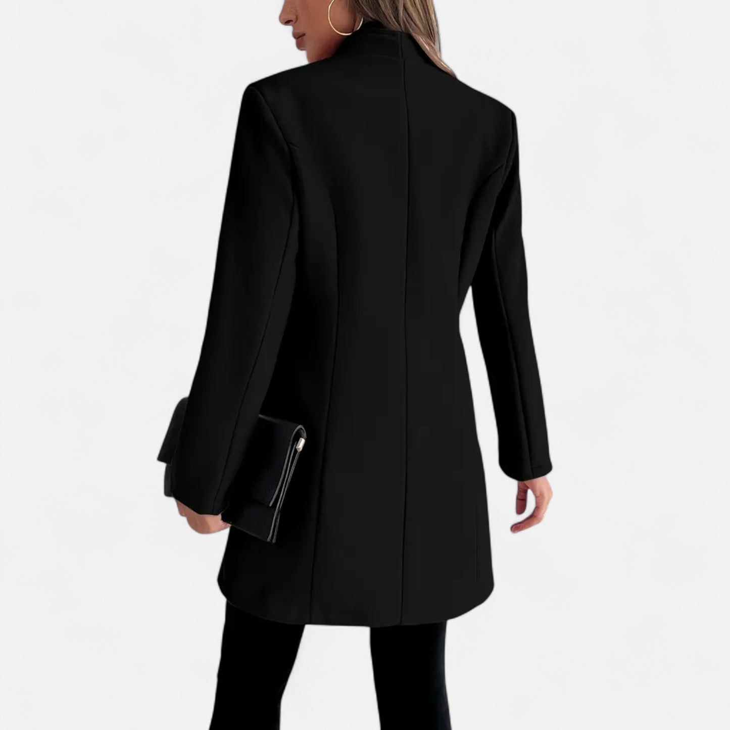 Dorevelle | Women’s Long Coat – Refined Raglan Sleeve Design