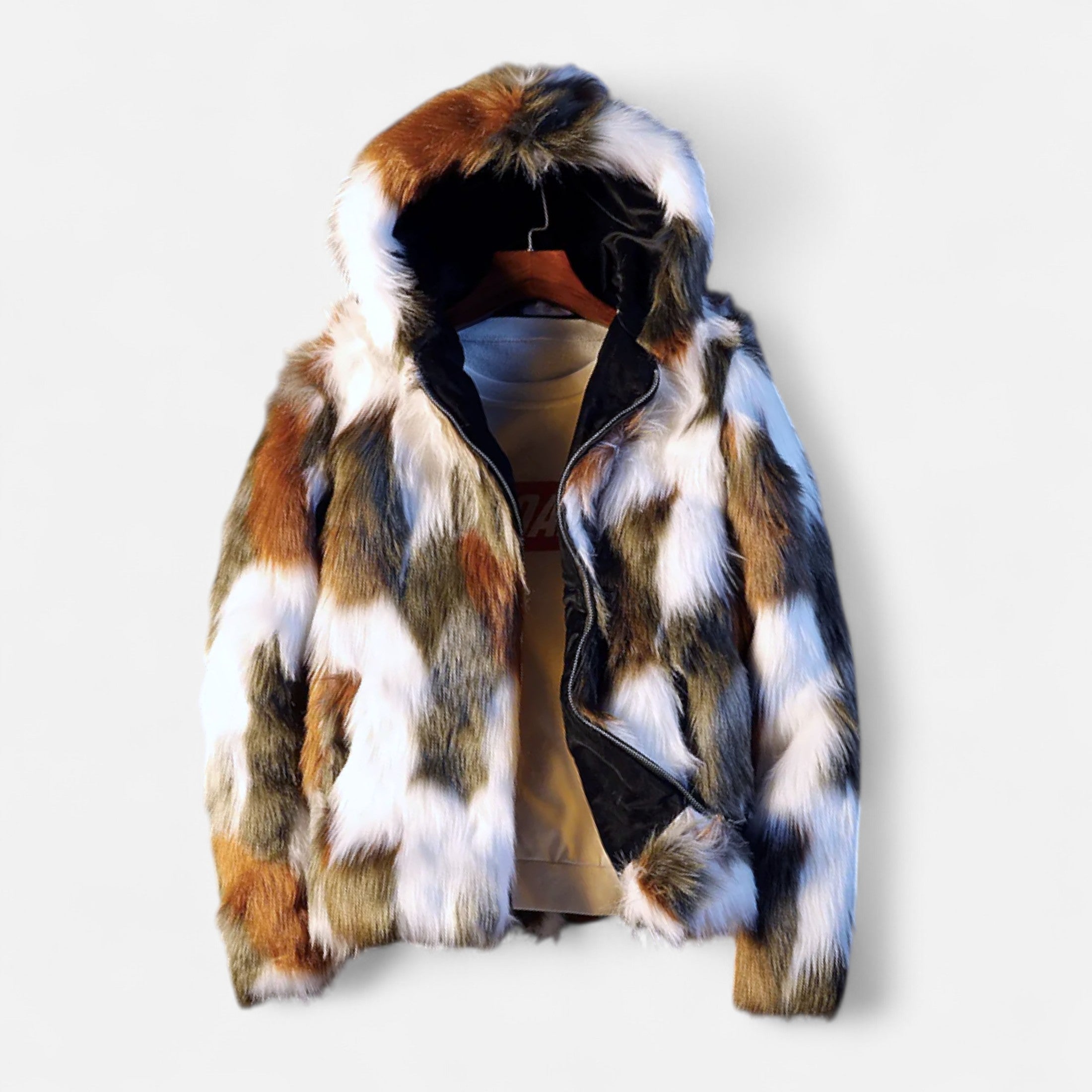 Dorevelle | Men’s Hooded Fur Jacket – Winter Heritage Warmth