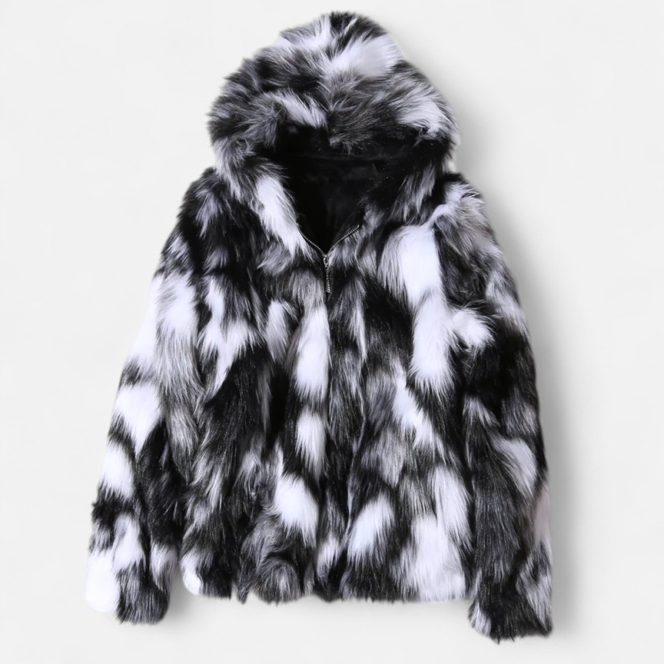 Dorevelle | Men’s Hooded Fur Jacket – Winter Heritage Warmth