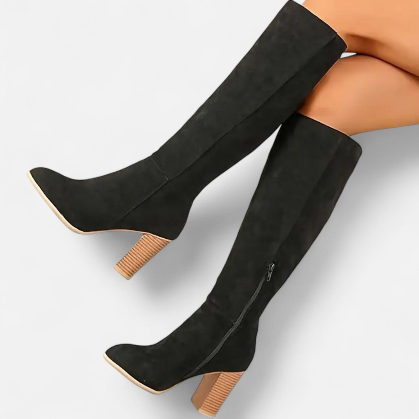 Dorevelle | Women’s Long Boots – Equestrian Light Brown Elegance