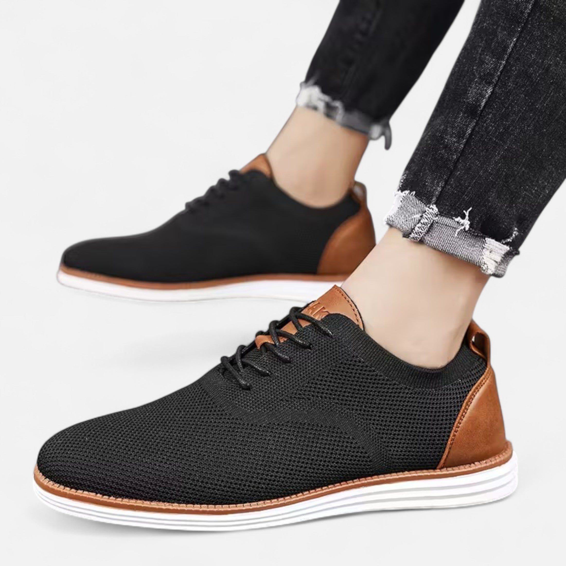 Dorevelle | Men’s Dress Sneakers – Breathable Lace-Up Elegance