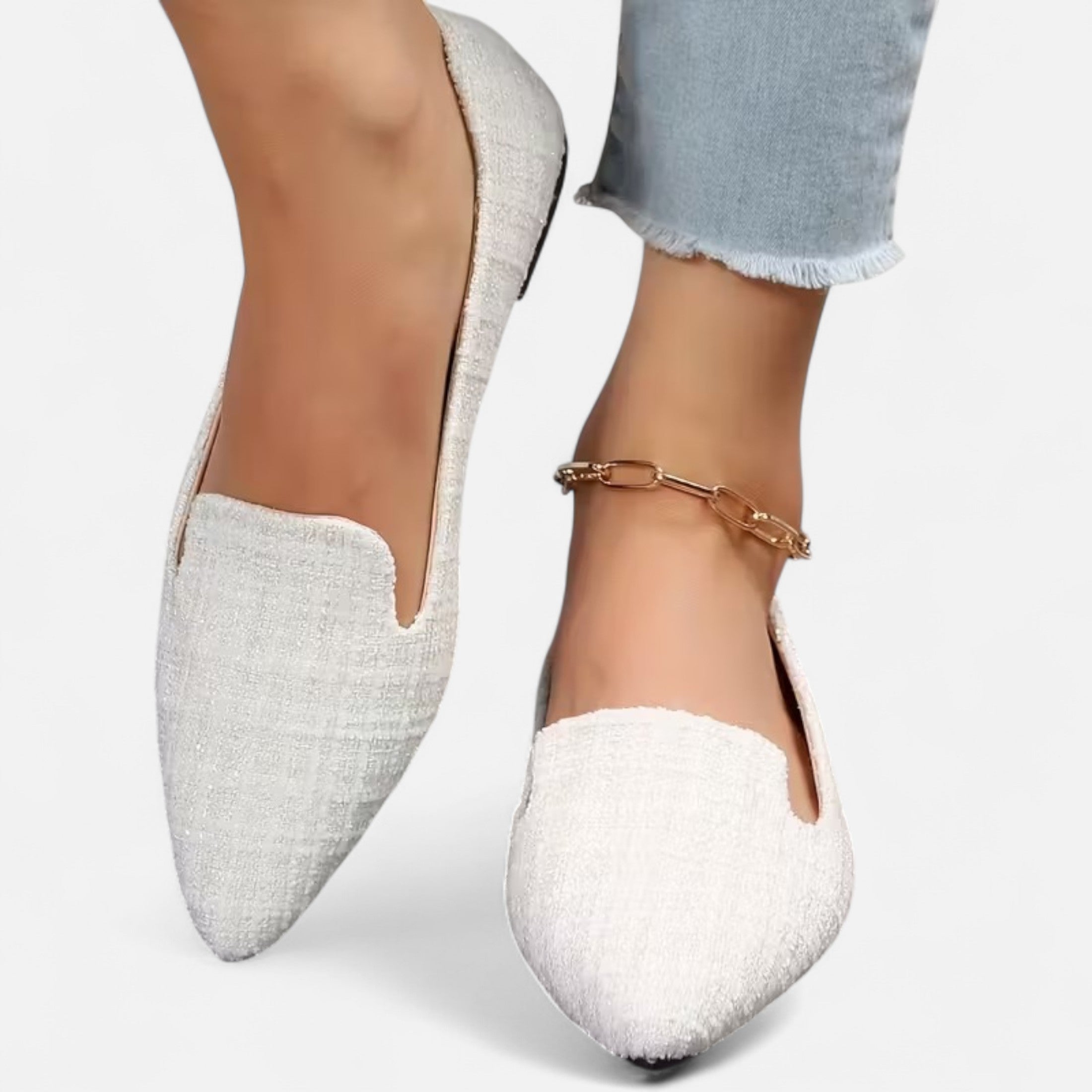 Dorevelle | Women’s Plaid Flats – Pointed Toe Autumn Elegance
