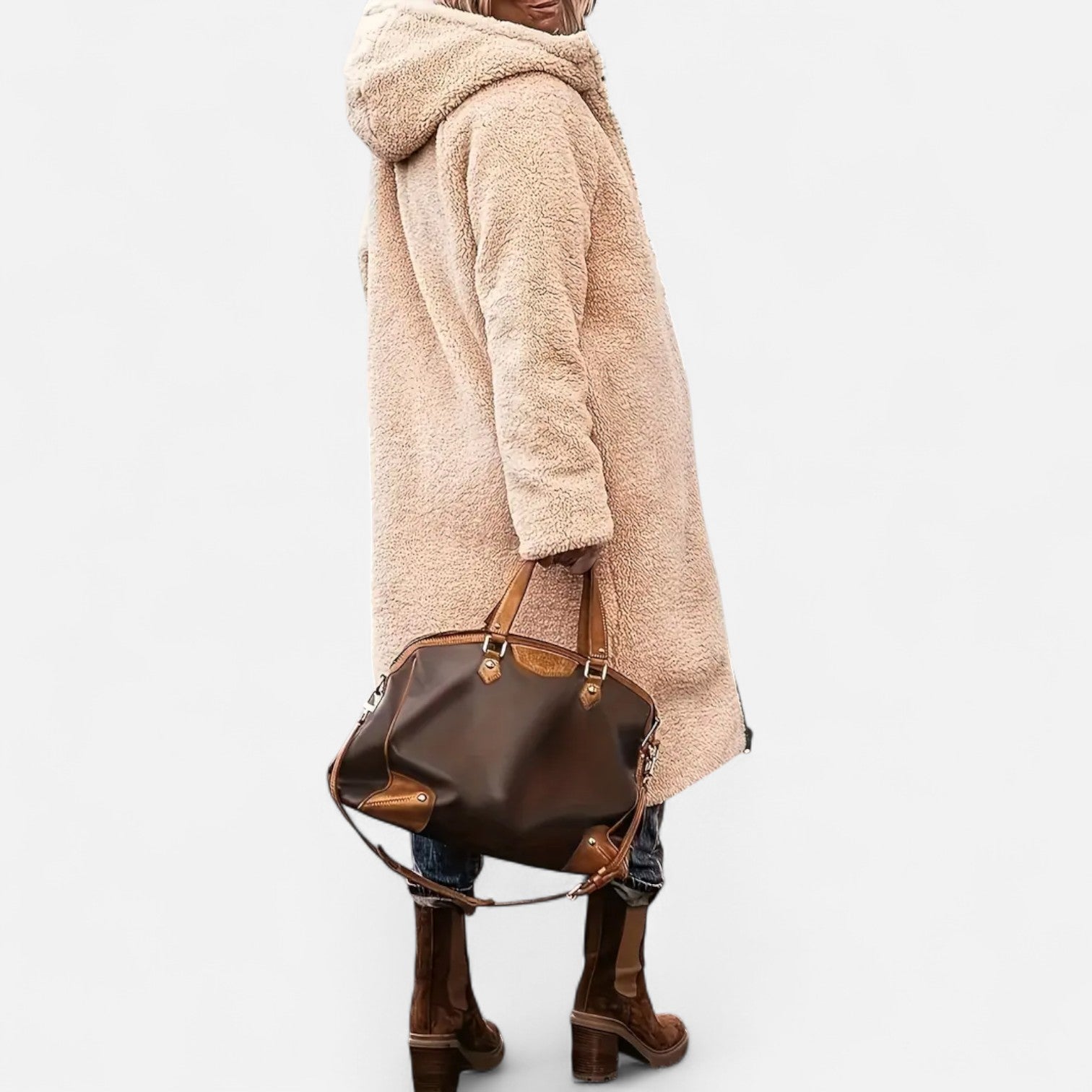 Dorevelle | Women’s Long Padded Coat – Fleece Winter Elegance