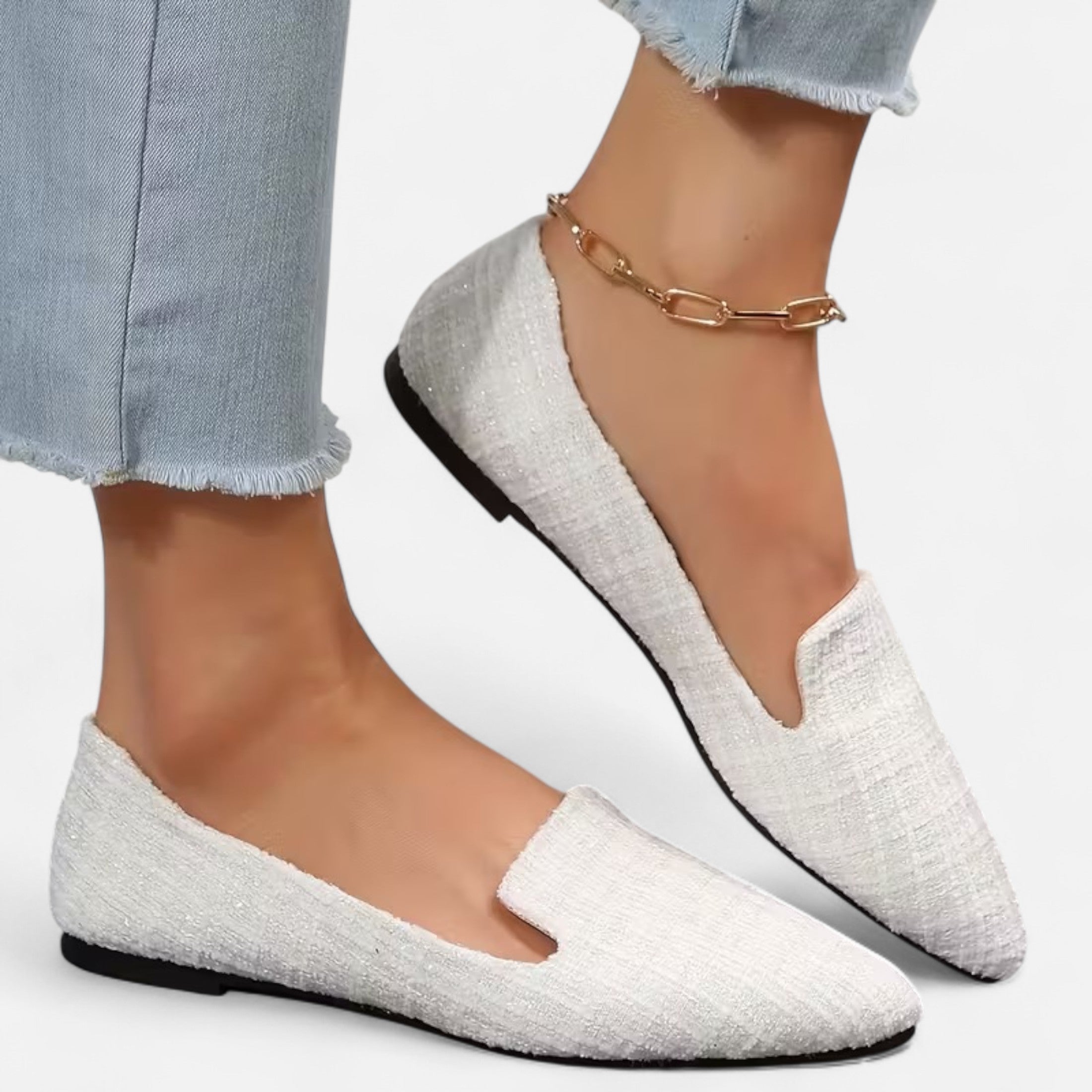 Dorevelle | Women’s Plaid Flats – Pointed Toe Autumn Elegance