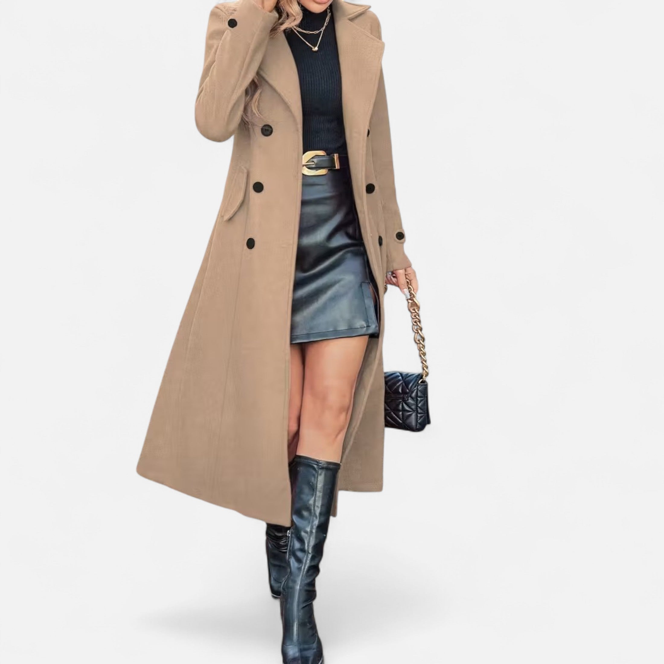 Dorevelle | Women’s Long Coat – Elegant Seasonal Outerwear