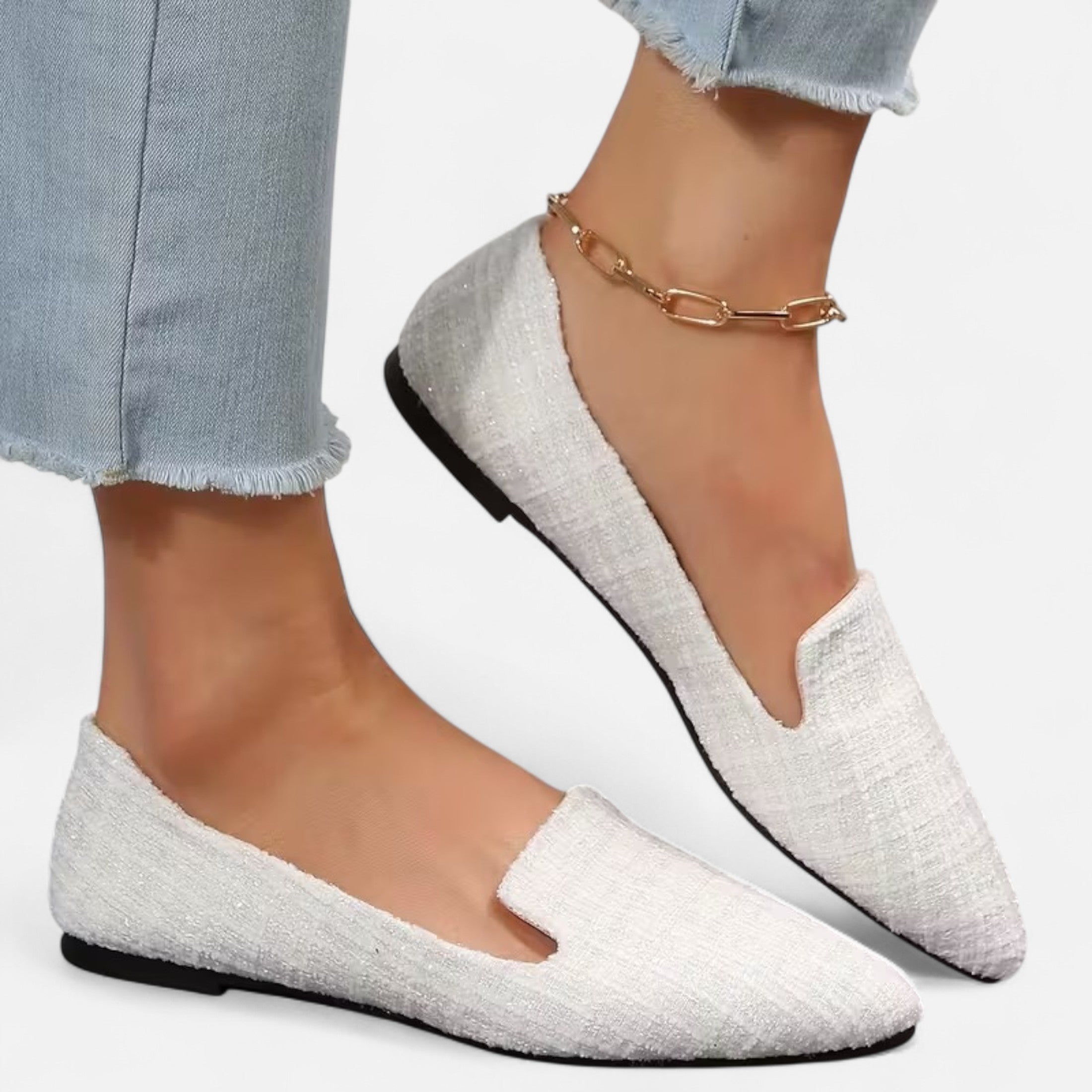 Dorevelle | Women’s Plaid Flats – Pointed Toe Autumn Elegance