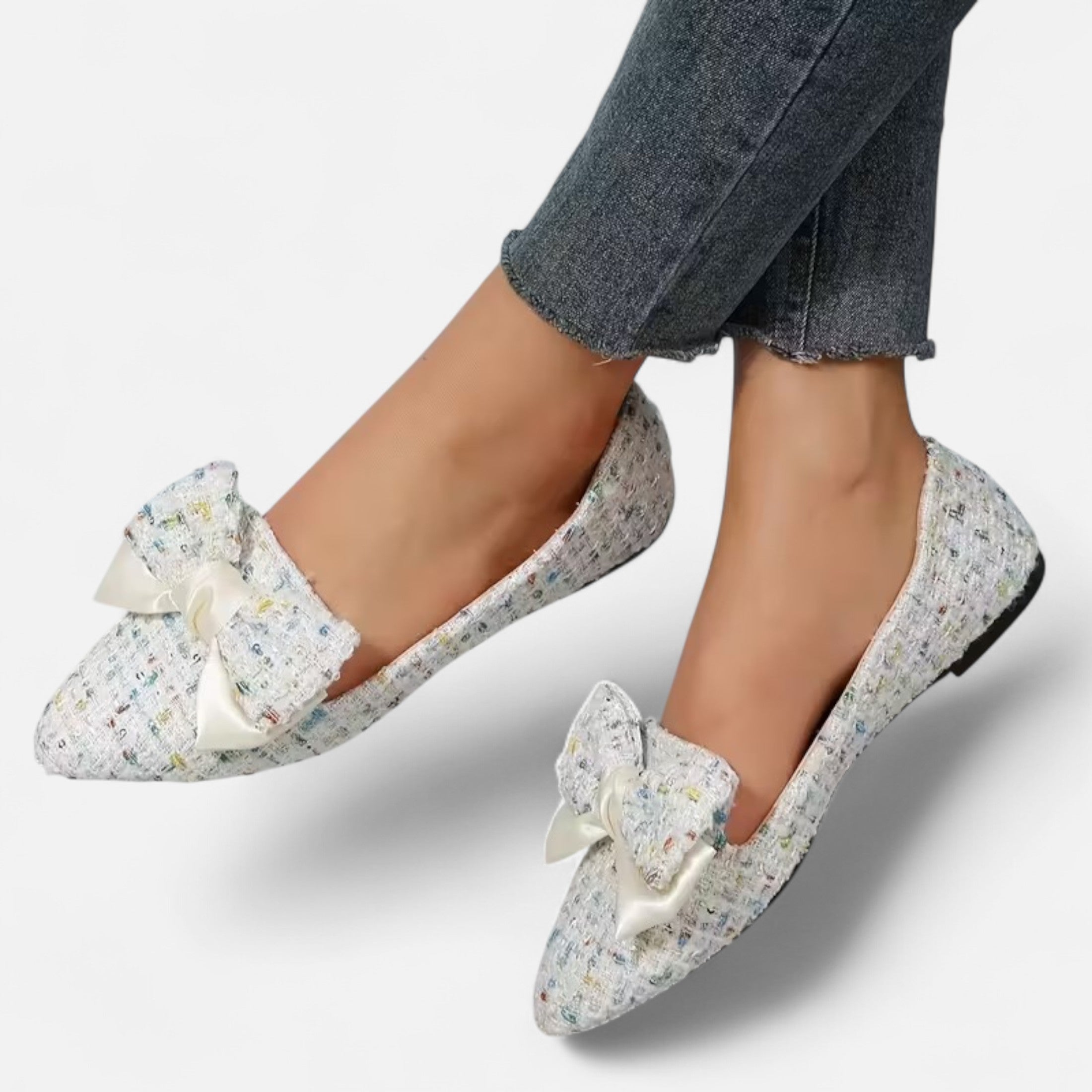 Dorevelle | Women’s Plaid Flats – Pointed Toe Autumn Elegance
