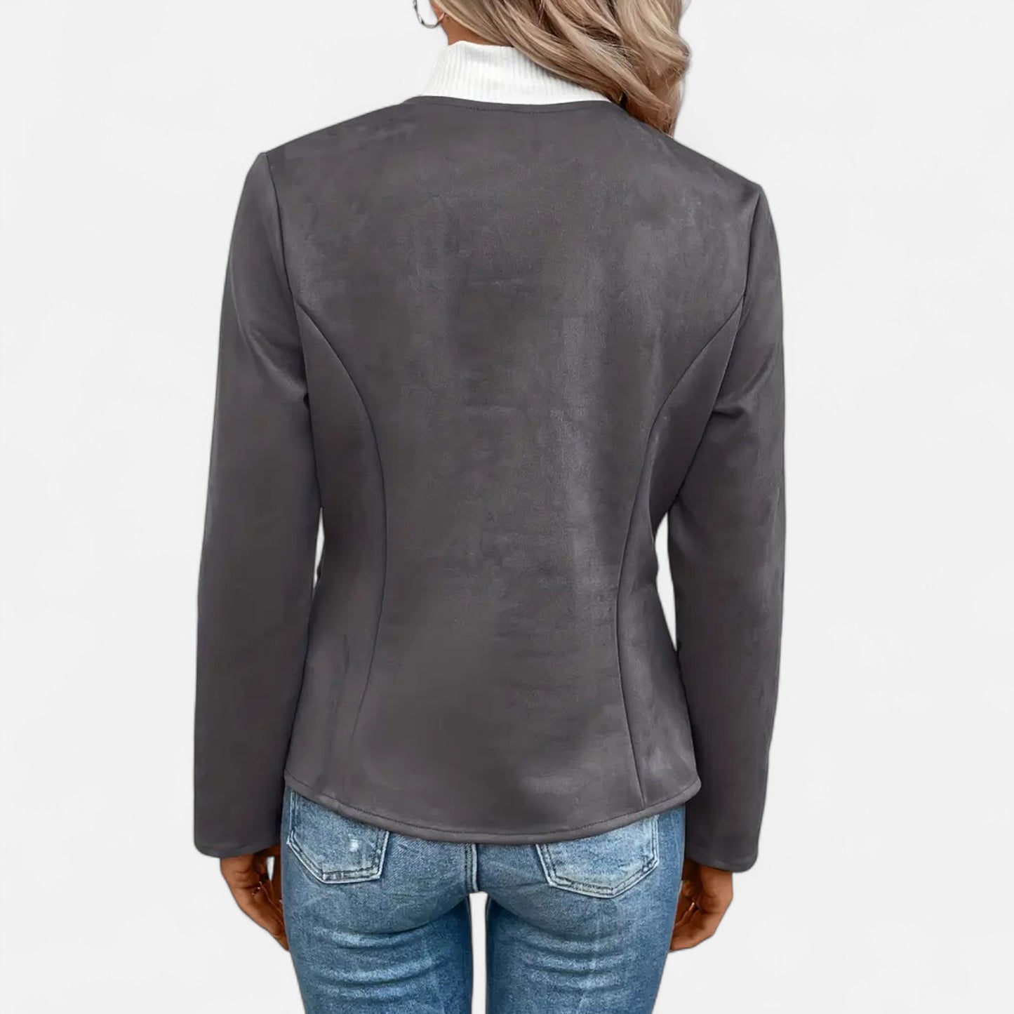 Dorevelle | Women’s Cropped Jacket – Slim Zip-Up Elegance
