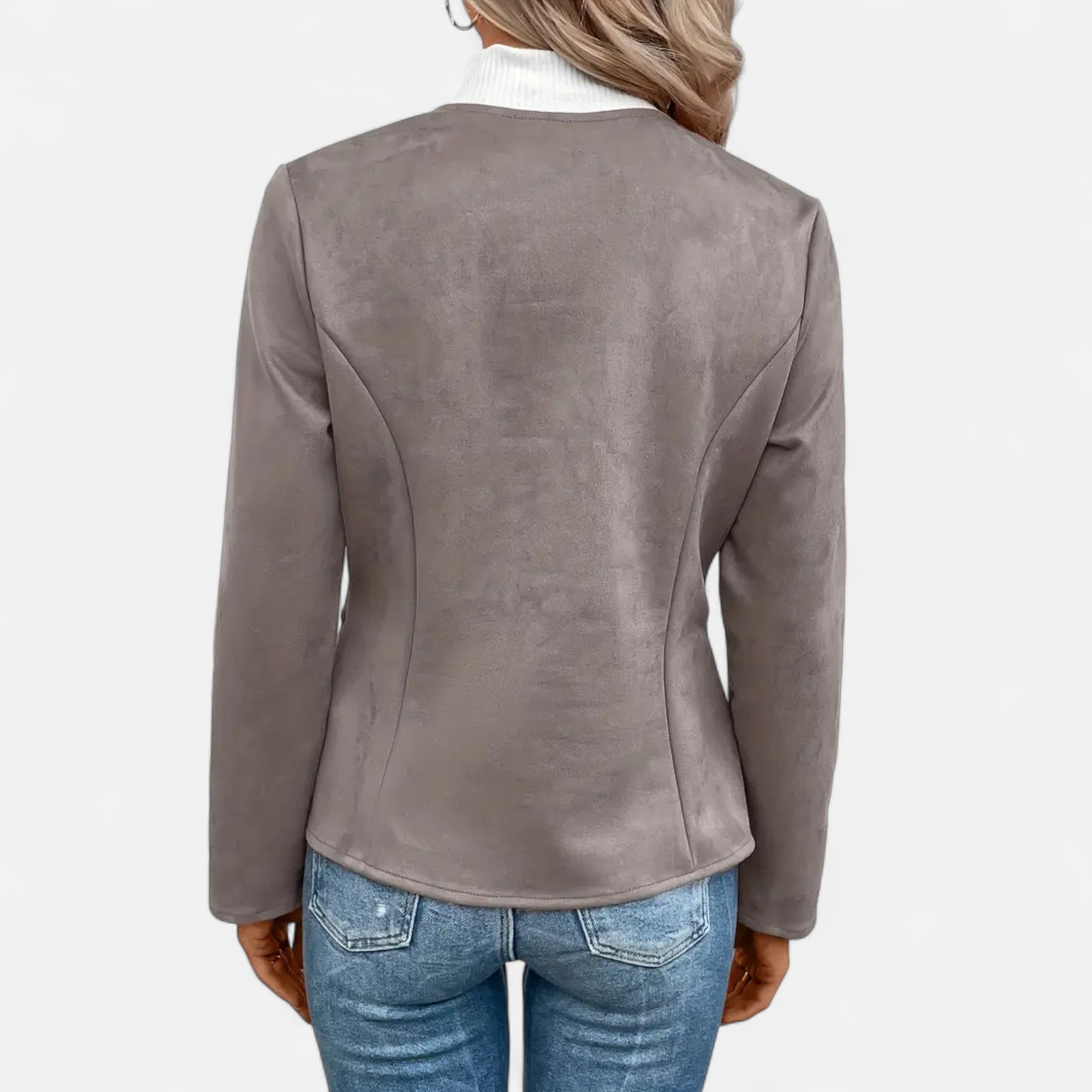 Dorevelle | Women’s Cropped Jacket – Slim Zip-Up Elegance
