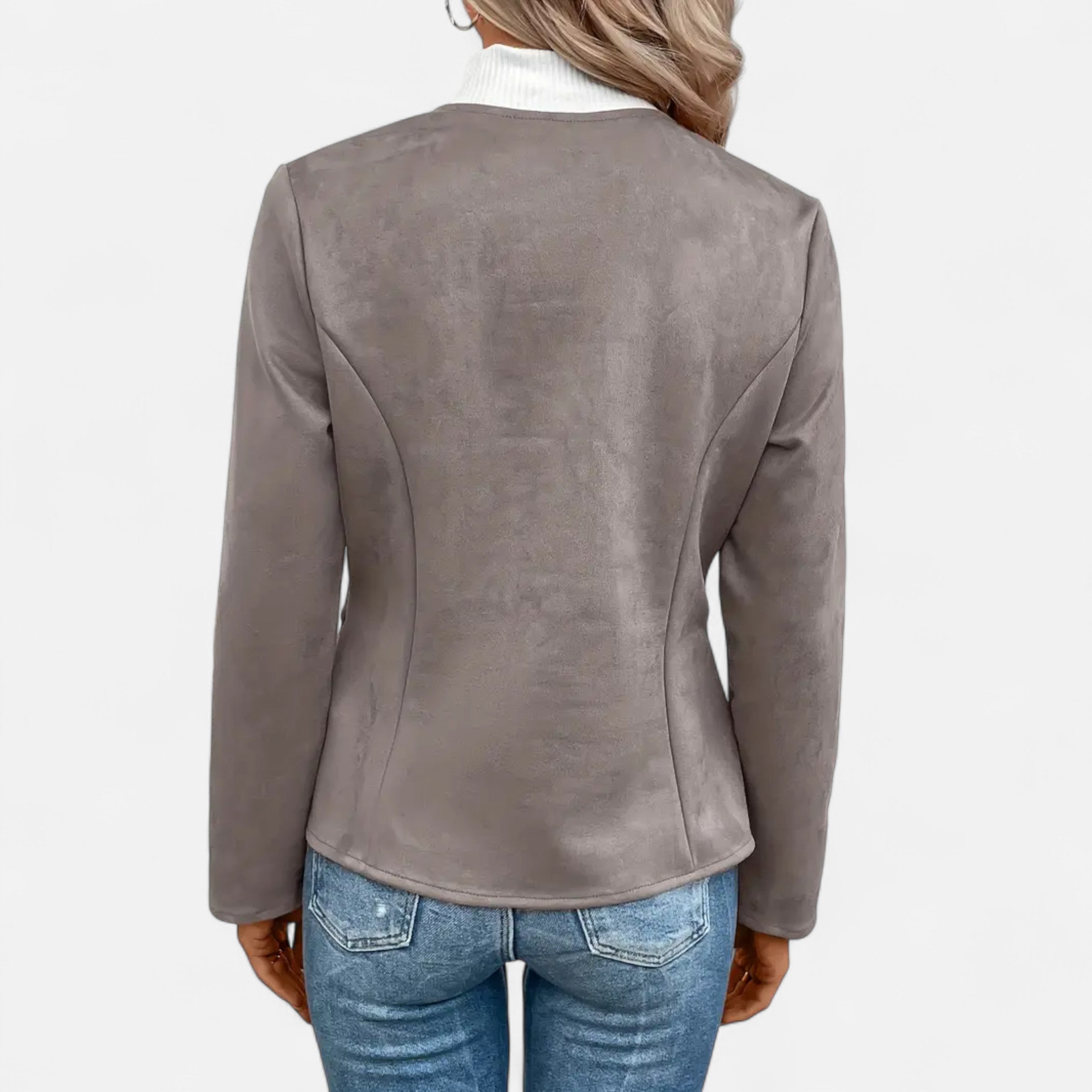 Dorevelle | Women’s Cropped Jacket – Slim Zip-Up Elegance