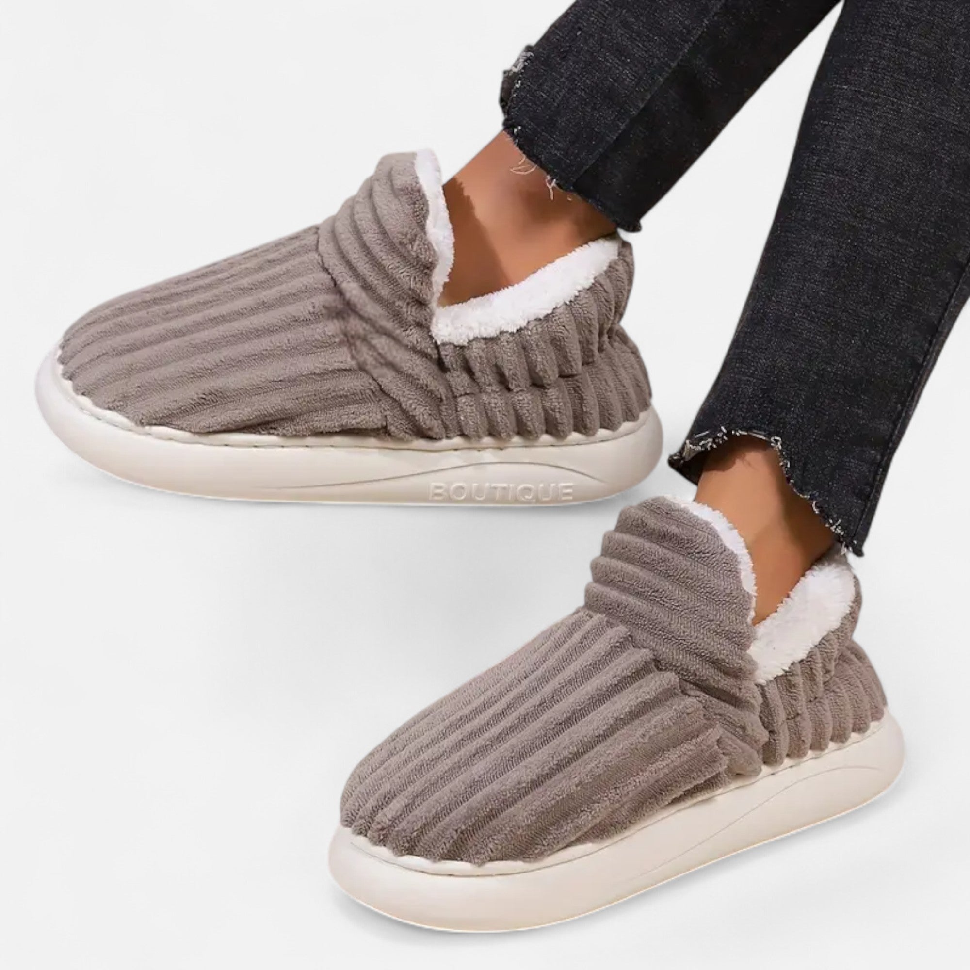 Dorevelle | Women’s Plush Slipper Boots – Autumn & Winter Cozy Comfort