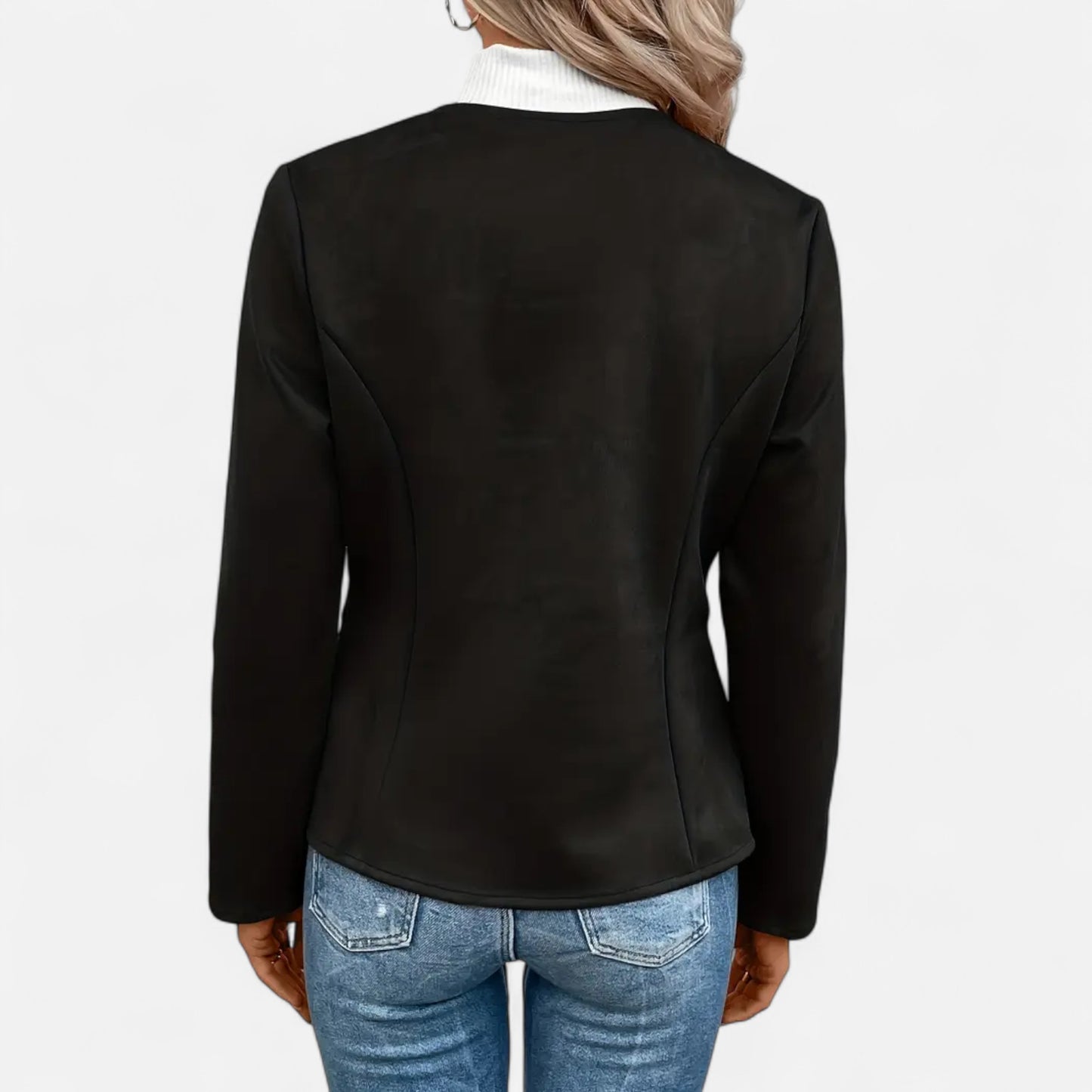 Dorevelle | Women’s Cropped Jacket – Slim Zip-Up Elegance