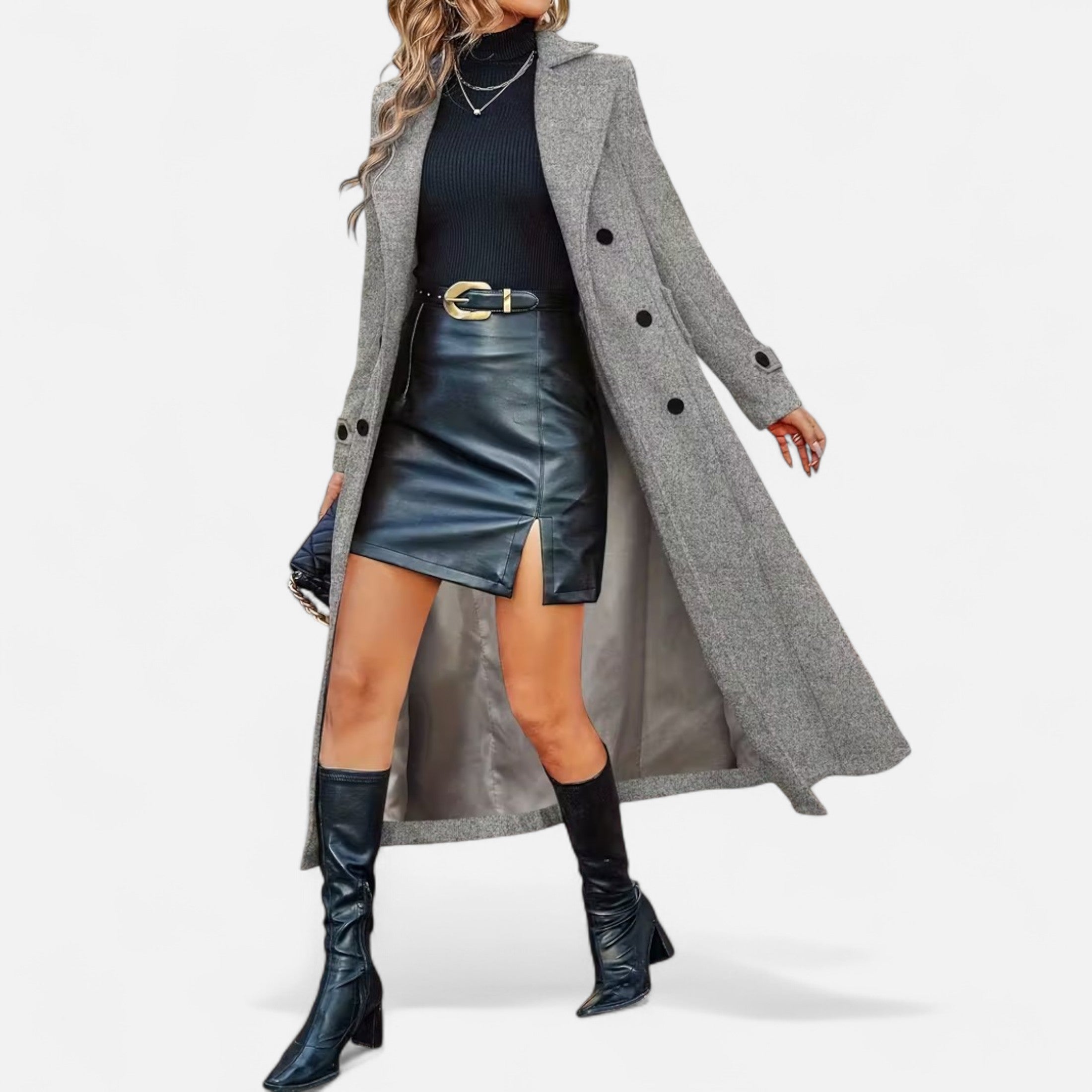 Dorevelle | Women’s Long Coat – Elegant Seasonal Outerwear