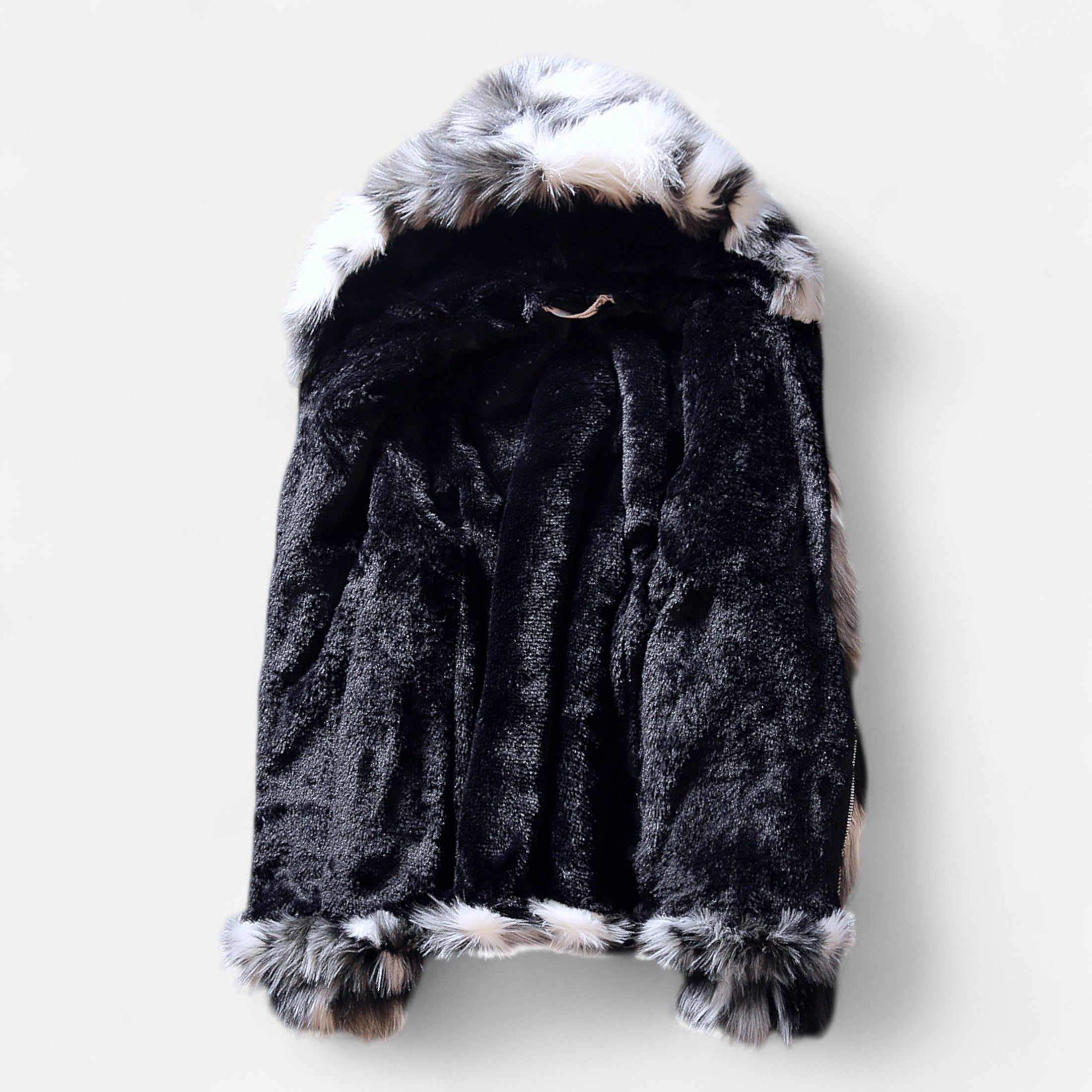 Dorevelle | Men’s Hooded Fur Jacket – Winter Heritage Warmth