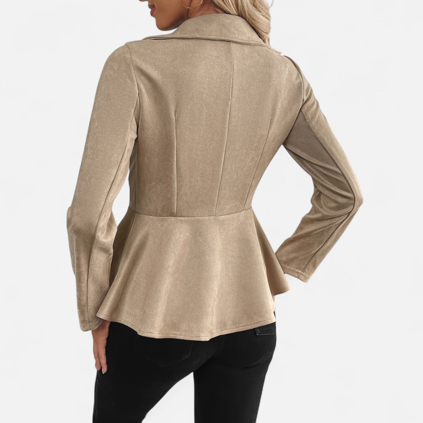 Dorevelle | Women’s Suede Jacket – Elegant Office Classic