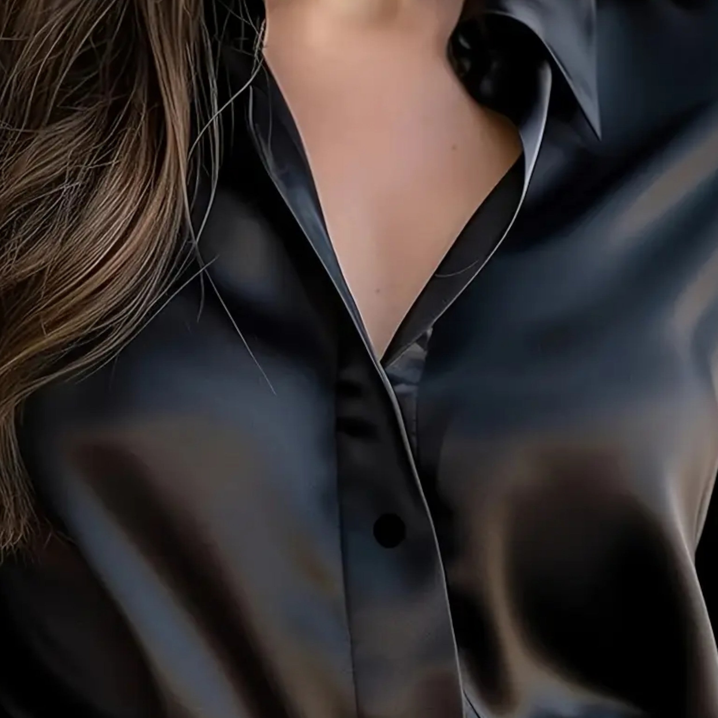 Dorevelle | Women’s Satin Blouse – Long Sleeve Elegance