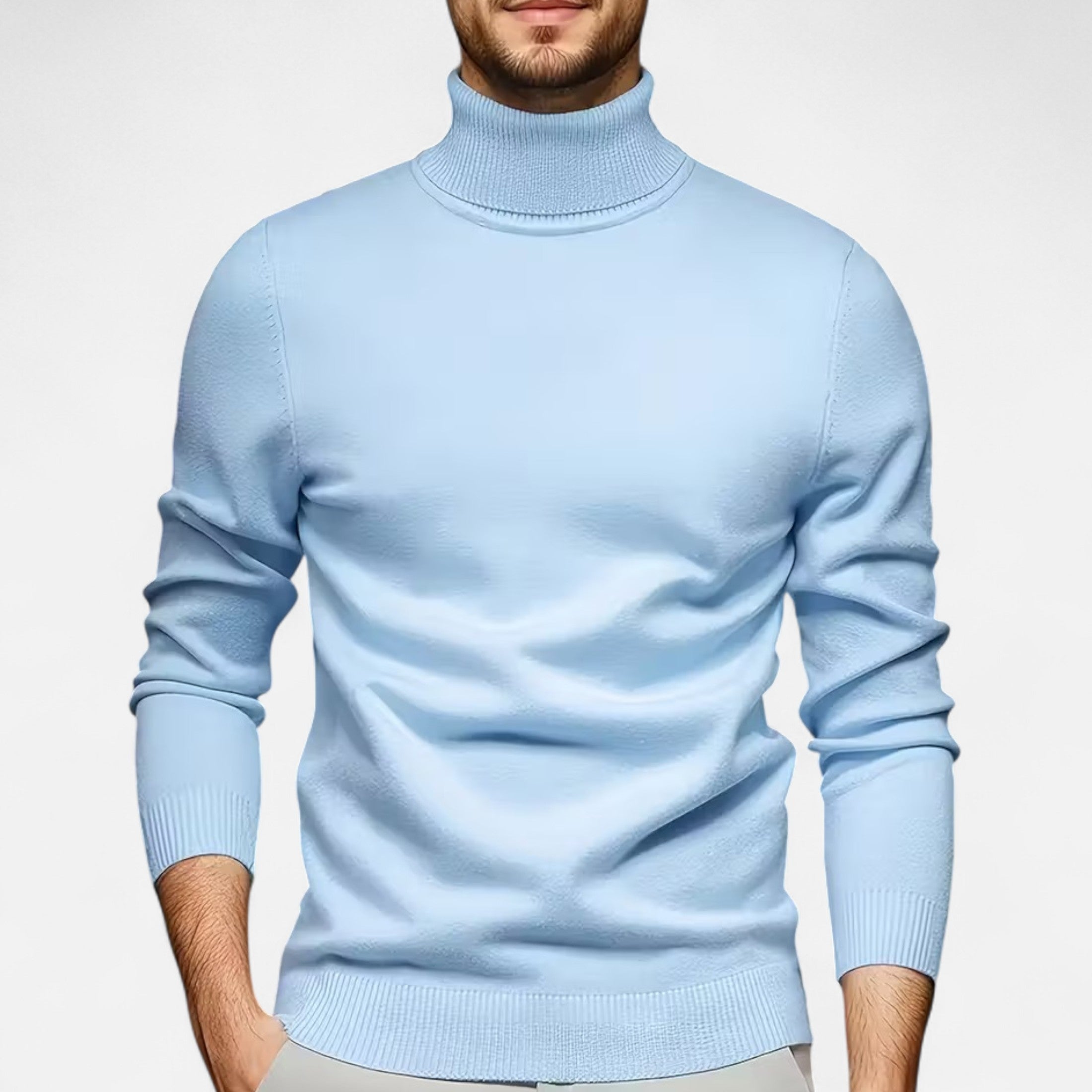 Dorevelle | Men’s Casual Solid Turtleneck Sweater