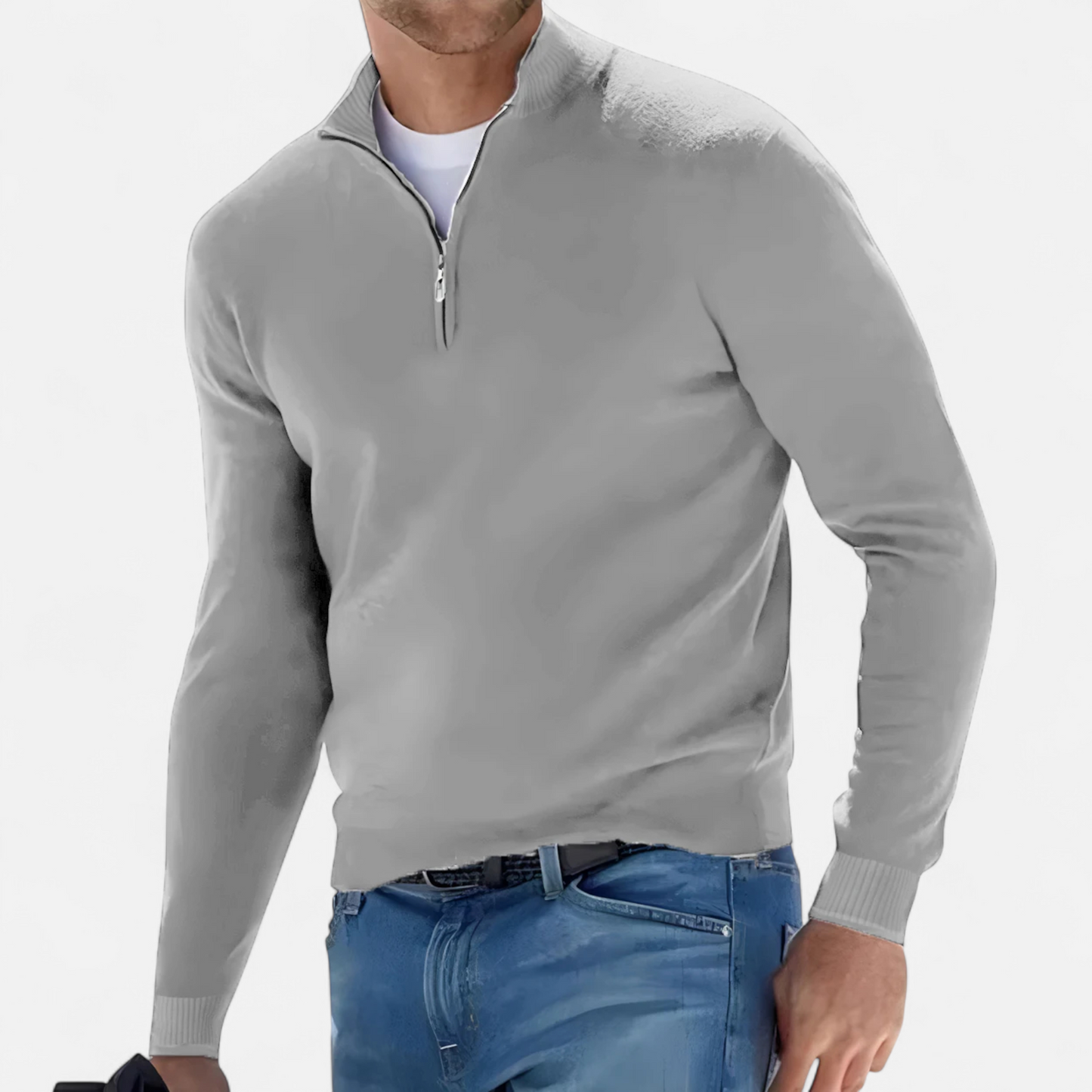 Dorevelle | Men’s Half-Zip Sweater – Heritage Knit Elegance