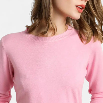 Dorevelle | Women’s Merino Wool Sweater – Timeless O-Neck Elegance