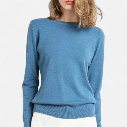 Dorevelle | Women’s Merino Wool Sweater – Timeless O-Neck Elegance