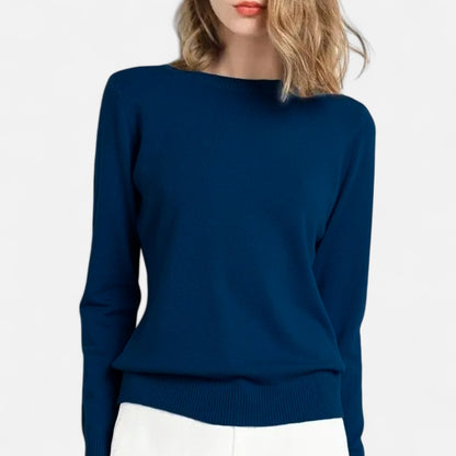 Dorevelle | Women’s Merino Wool Sweater – Timeless O-Neck Elegance