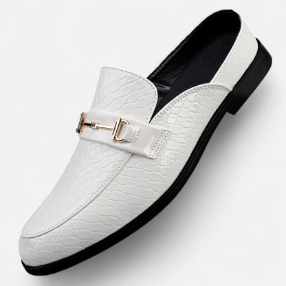 Dorevelle | Men’s Dress Loafers – Buckled Round Toe Classic