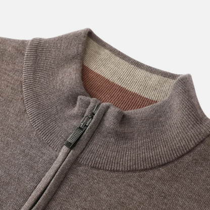 Dorevelle | Men’s Merino Wool Sweater – Half-Zip Heritage Style