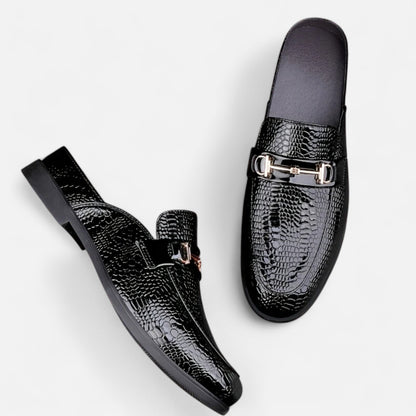 Dorevelle | Men’s Dress Loafers – Buckled Round Toe Classic