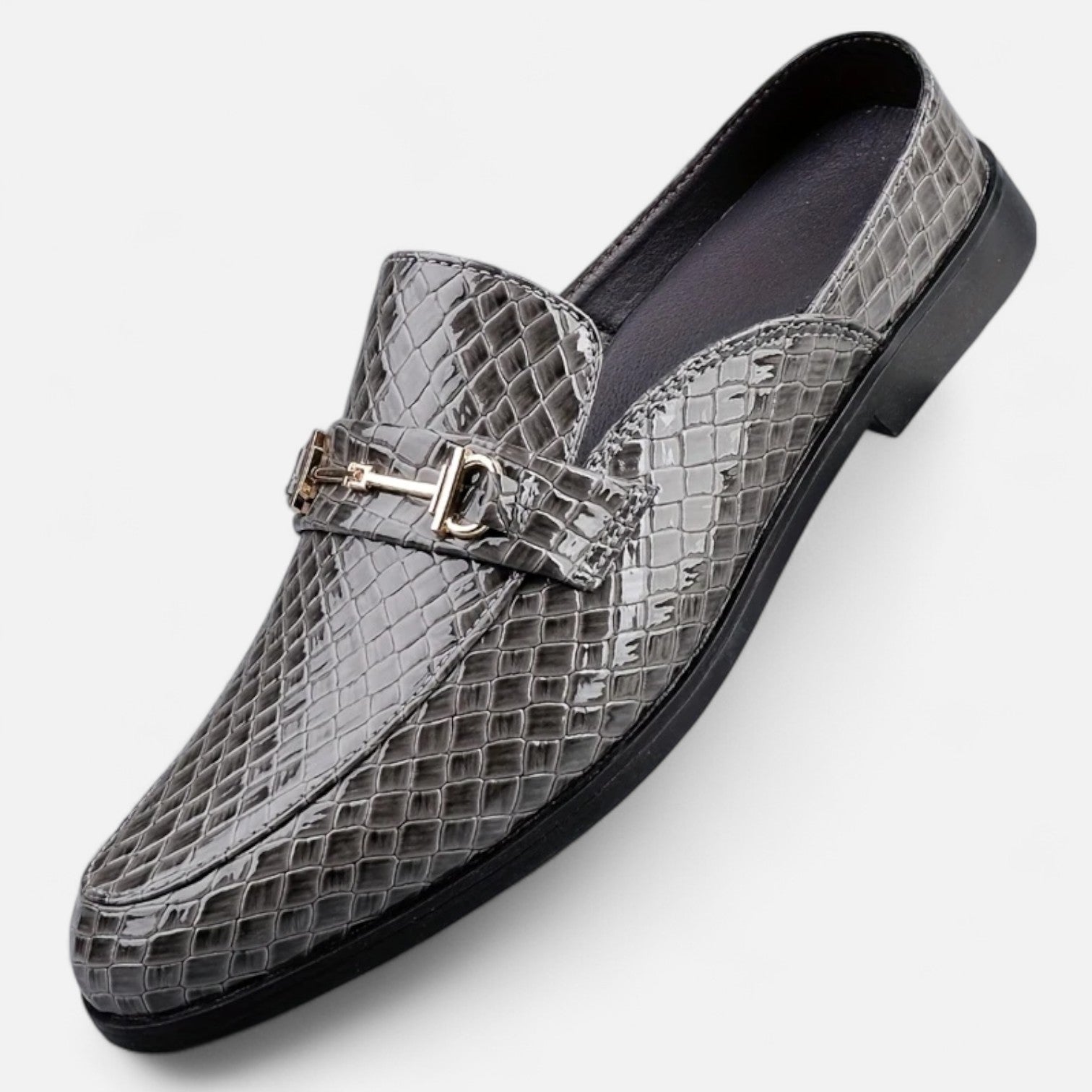 Dorevelle | Men’s Dress Loafers – Buckled Round Toe Classic