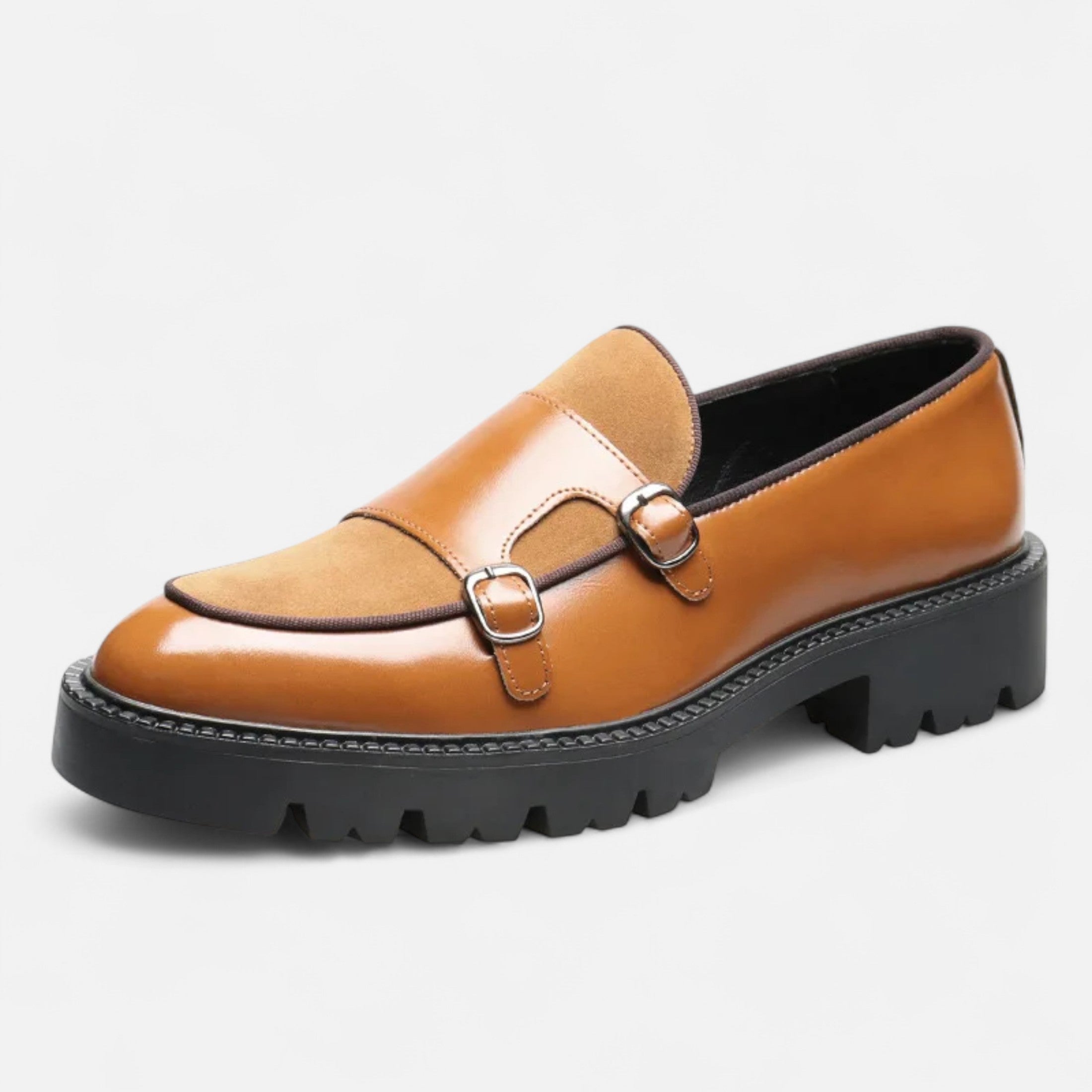 Dorevelle | Men’s Leather Loafers – British Thick-Soled Elegance