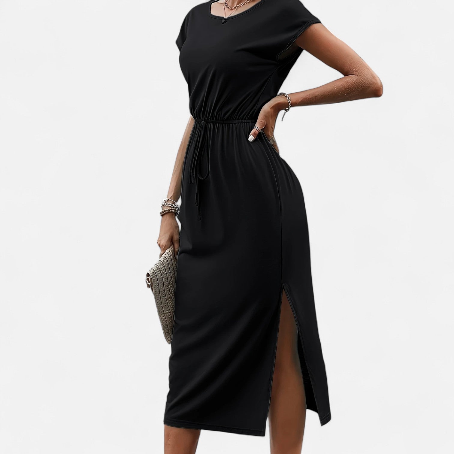 Dorevelle | Women’s White Dress – Heritage Knot Detail