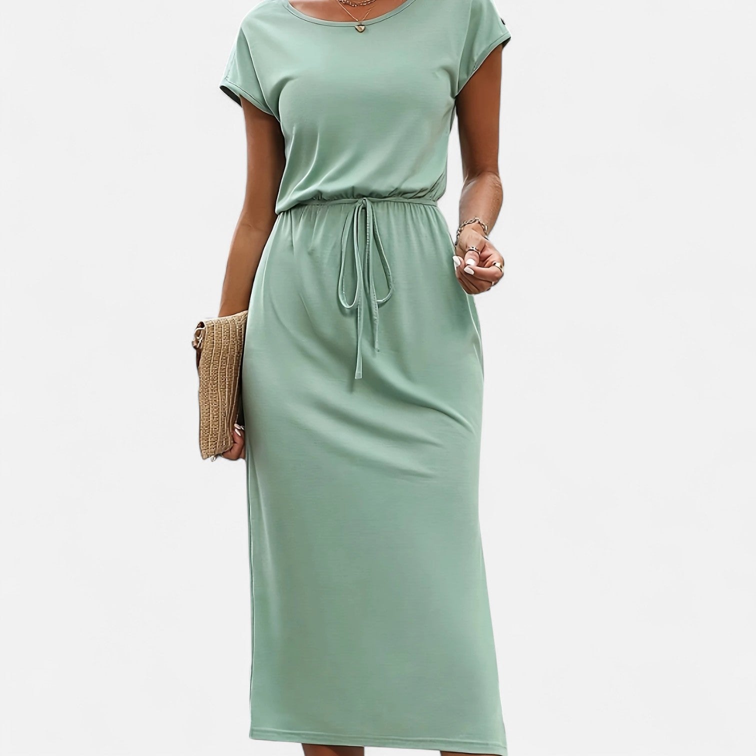 Dorevelle | Women’s White Dress – Heritage Knot Detail