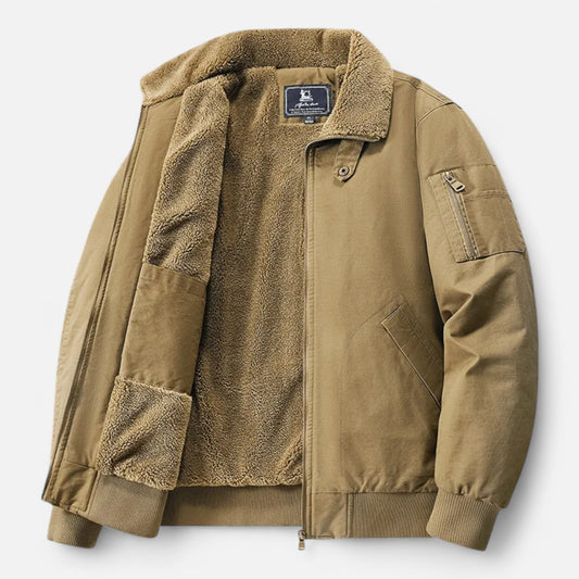 Dorevelle | Men’s Casual Jacket – Refined Cotton & Lambswool Blend
