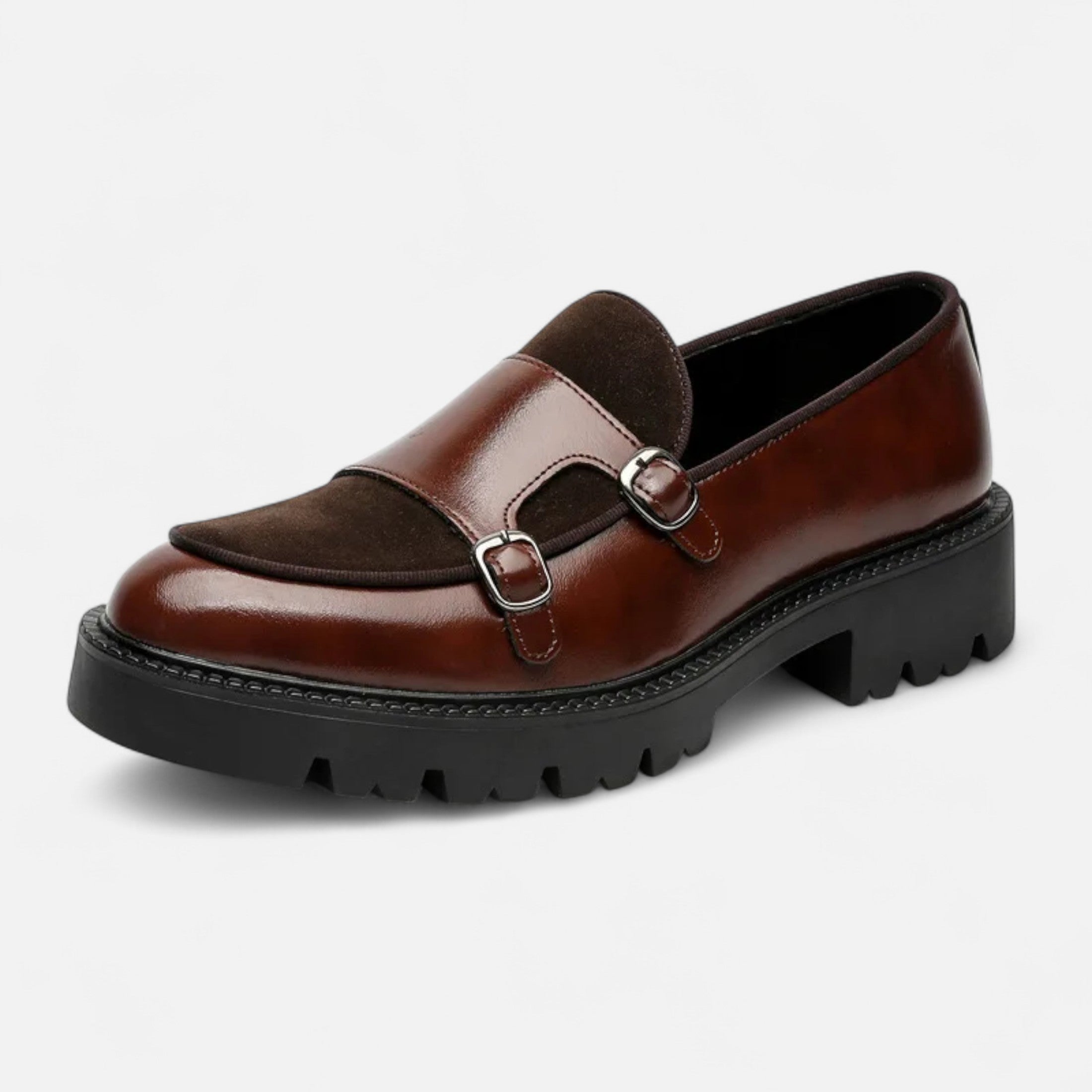 Dorevelle | Men’s Leather Loafers – British Thick-Soled Elegance