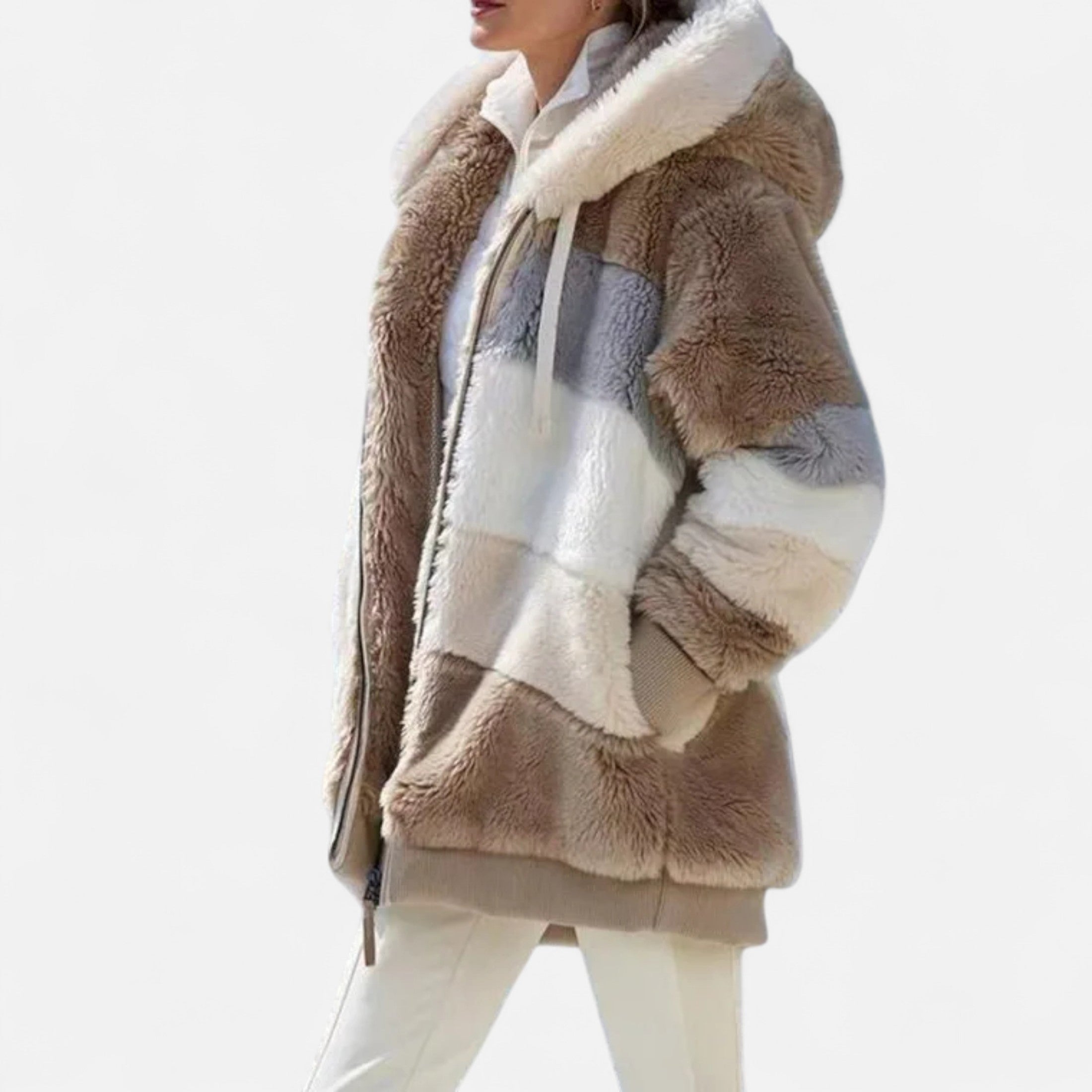 Dorevelle | Women’s Oversized Jacket – Hooded Autumn Winter Elegance