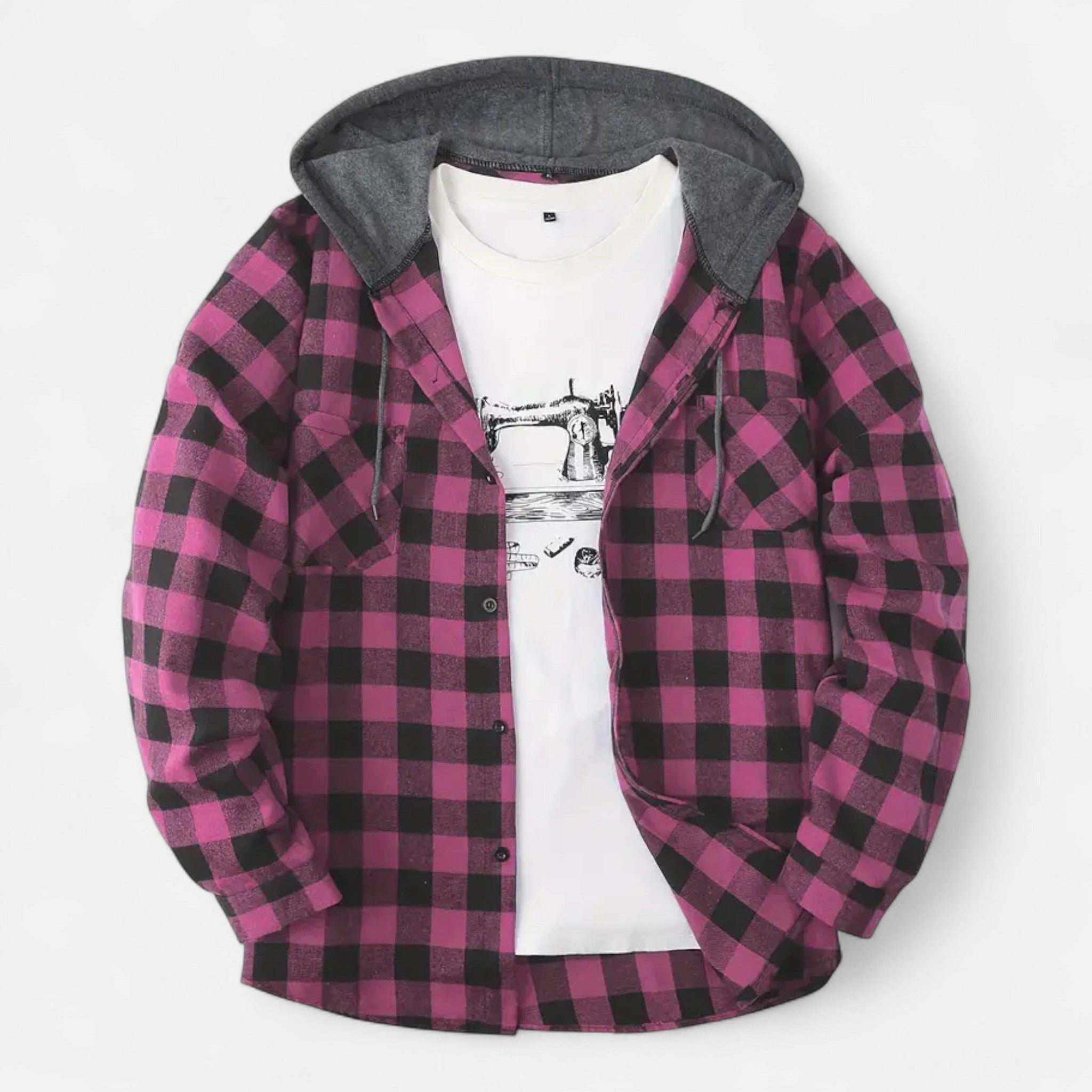 Dorevelle | Men’s Button-Up Hooded Sweater