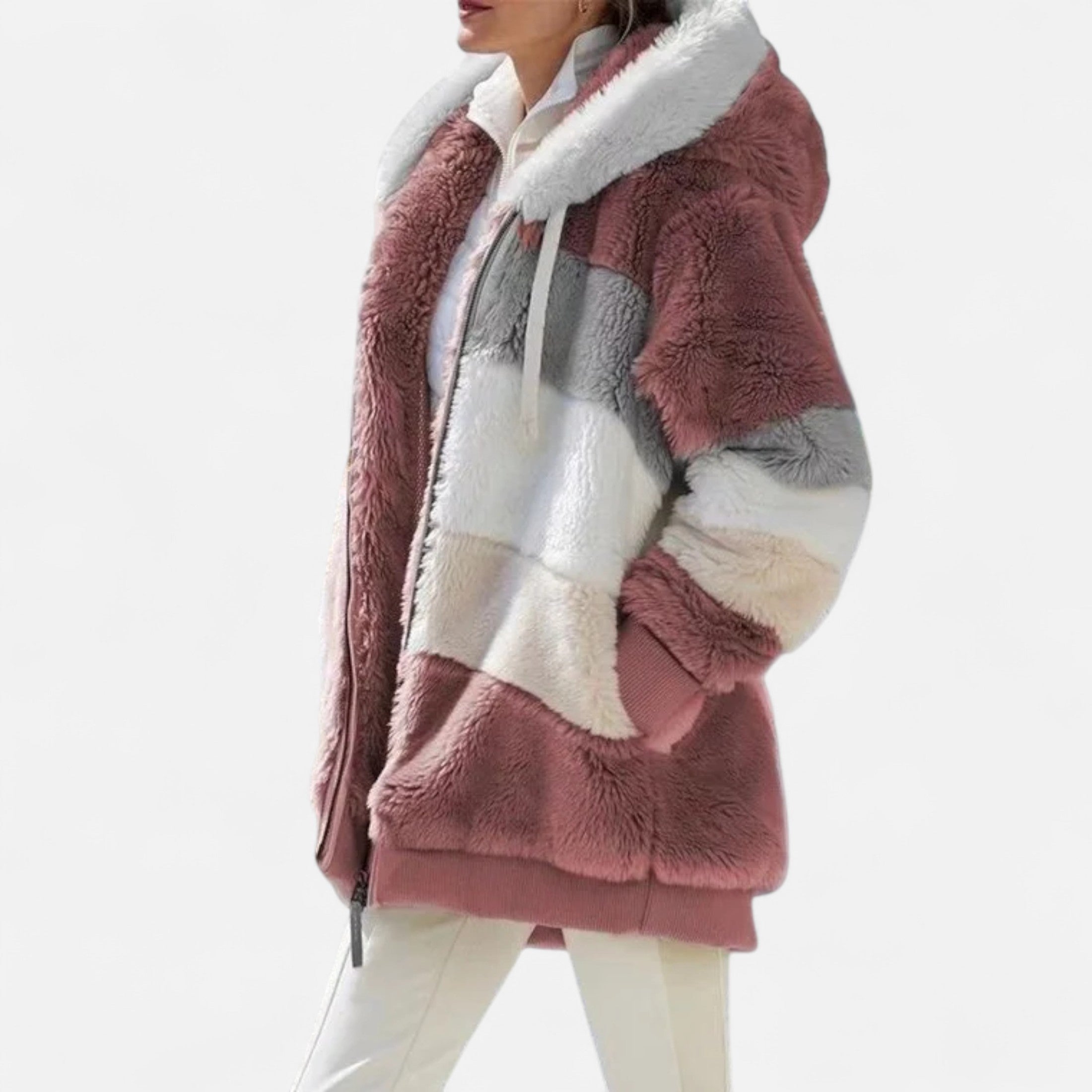 Dorevelle | Women’s Oversized Jacket – Hooded Autumn Winter Elegance