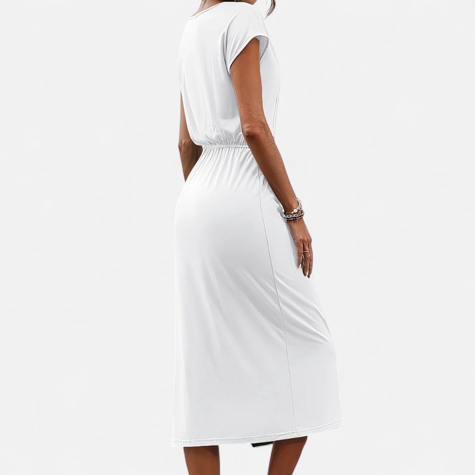 Dorevelle | Women’s White Dress – Heritage Knot Detail