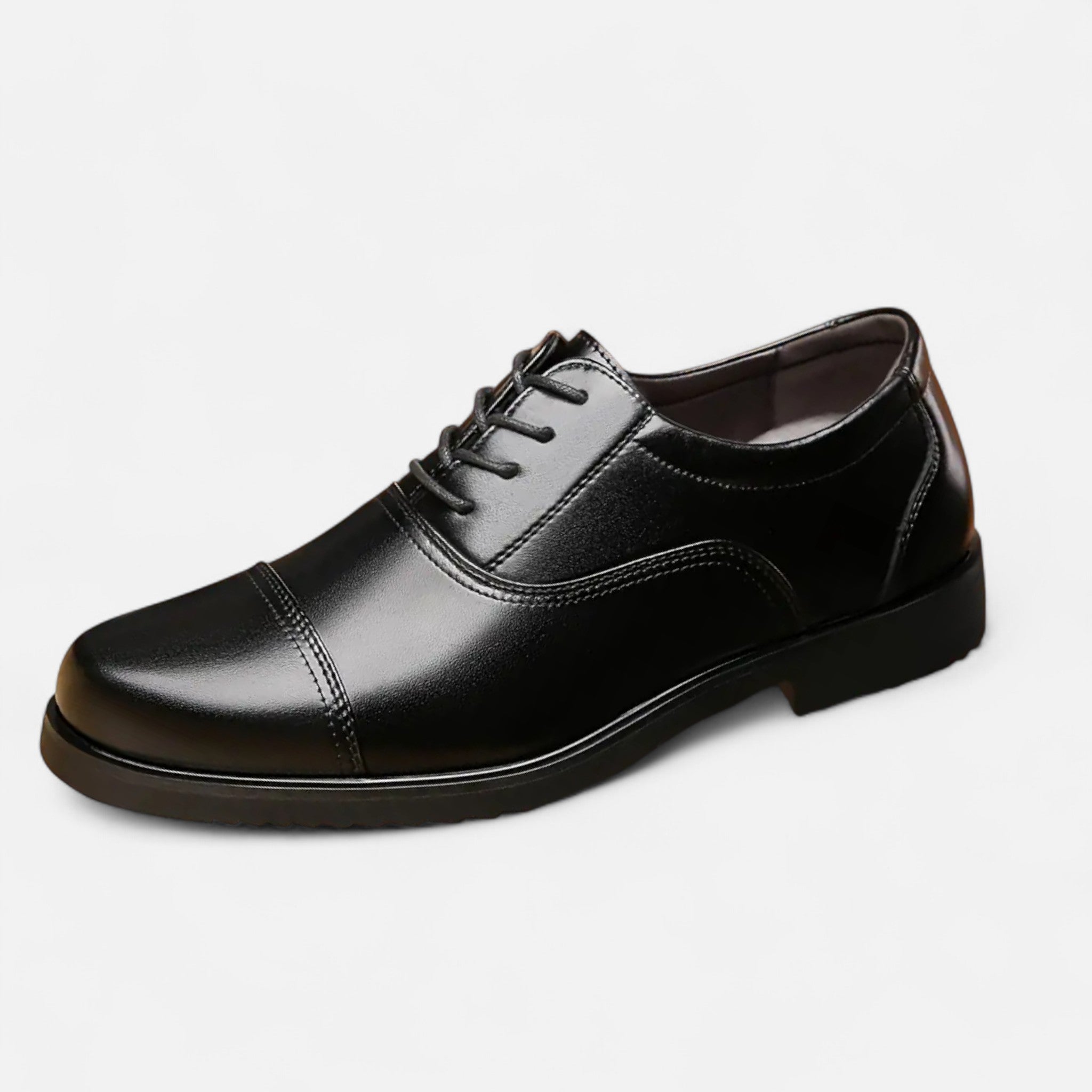 Dorevelle | Men's Sleek Faux Leather Lace-Up Shoes