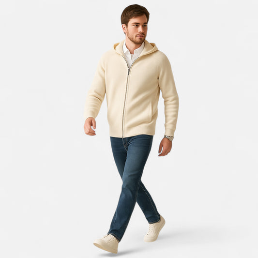 Dorevelle | Men’s Zipped Hoodie – Heritage Merino Knitwear